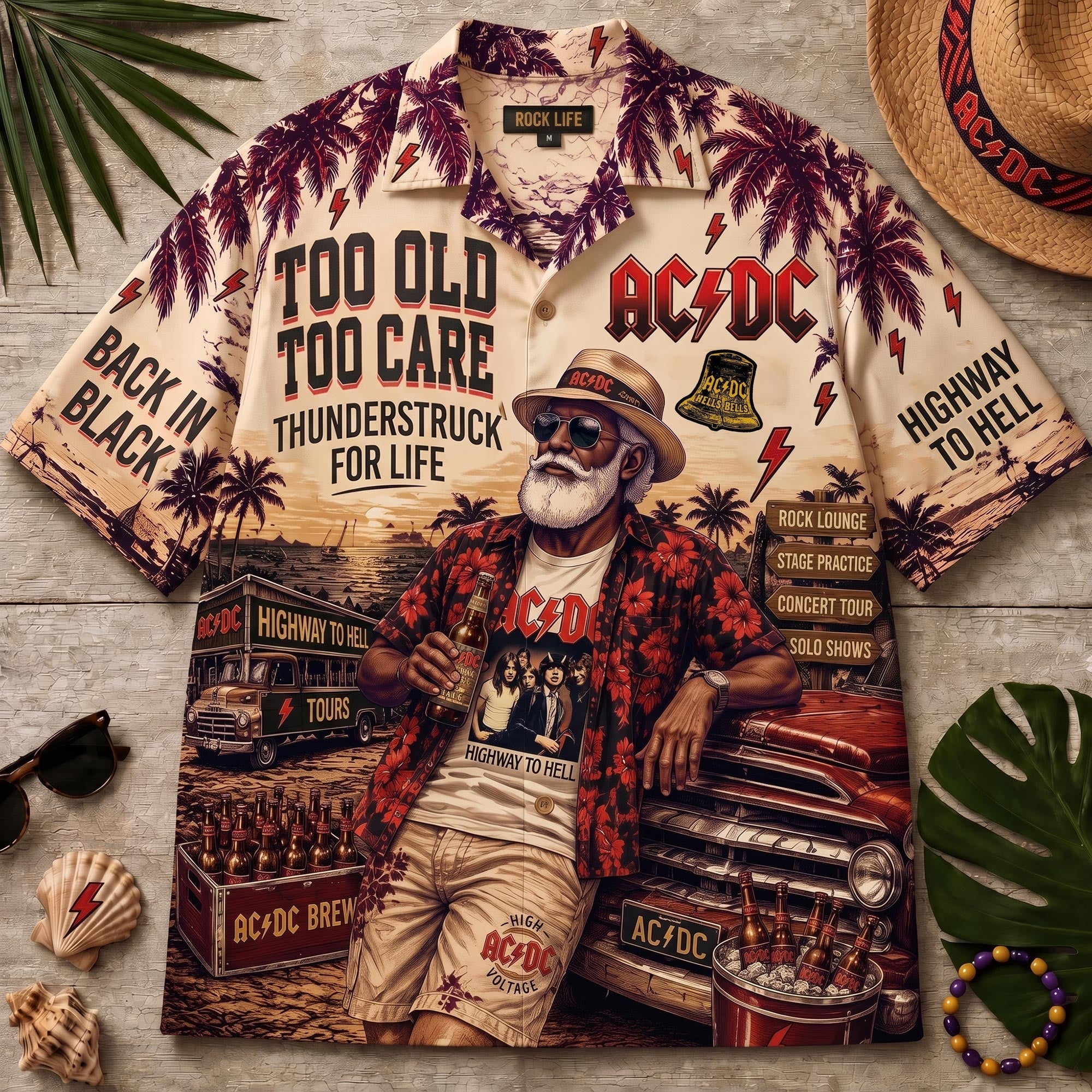 PREMIUM HAWAIIAN SHIRT TLQ DBD ACDC 0608261
