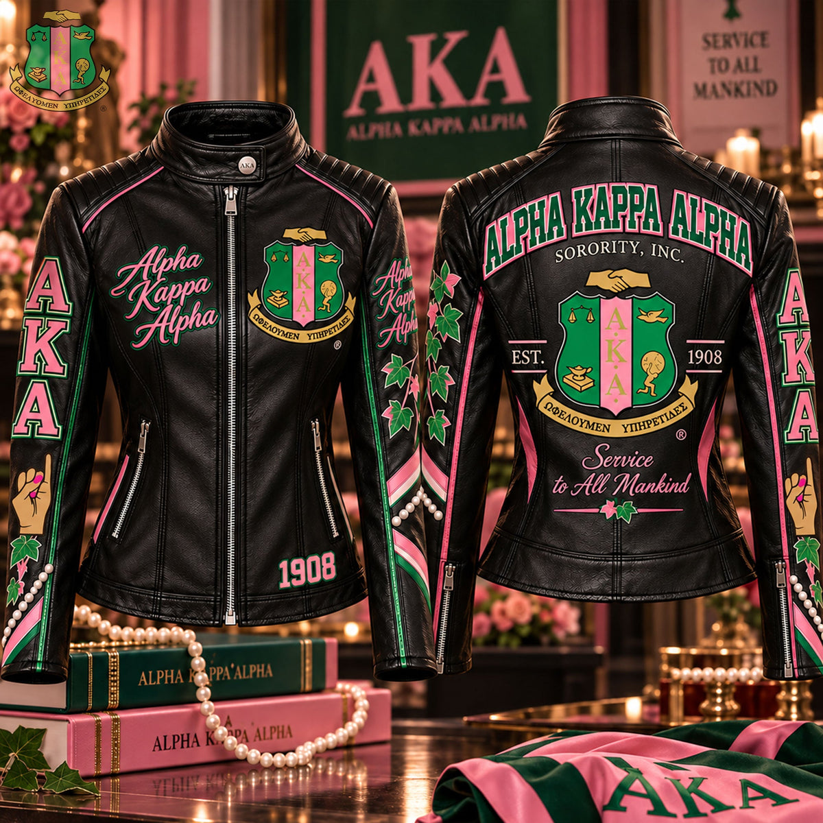 Women's Leather Biker Jacket HANNN TND AKA 1610263