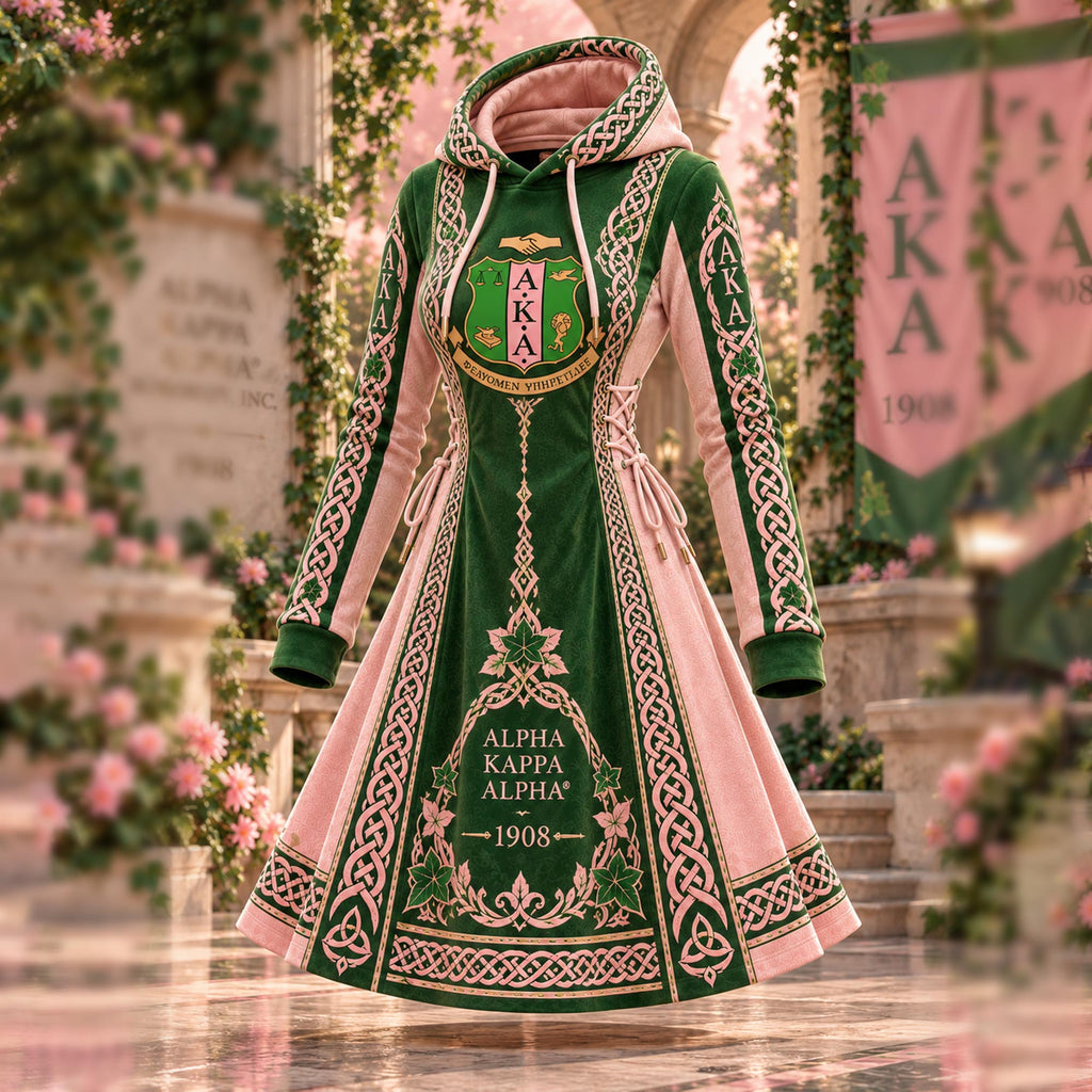 Premium Knot Hoodie Dress TLQ DBD AKA 2310261