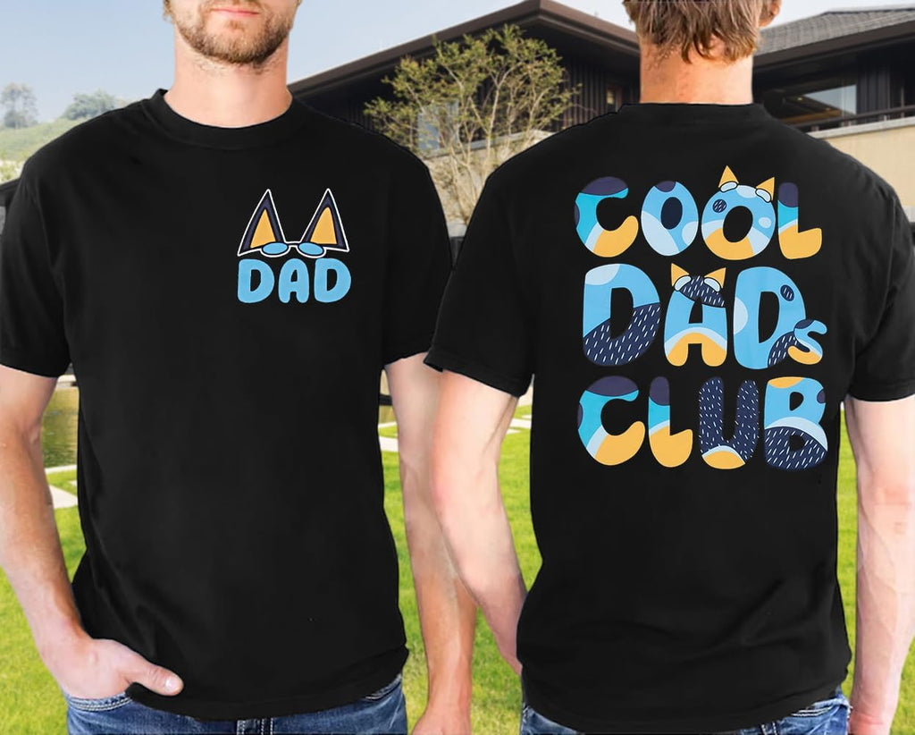 Dad Shirt Men Cool Dad Club T-Shirts Father's Day Tops Dad Birthday Gift Tees Dad Life Clothes