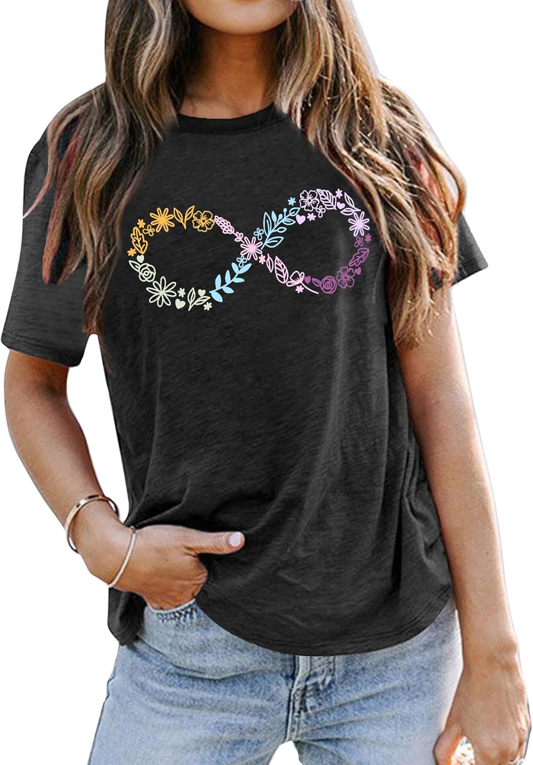 Autism Awareness Shirts Women Autism T Shirt Autistic Acceptance Tee Casual Inspirational Tops