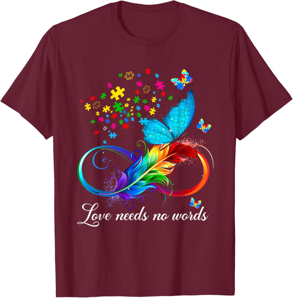 Love Needs No Words Autism Kids Mom Support Autism Awareness