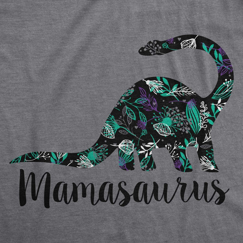 Womens Mamasaurus Brontosaurus and Mamasaurus Rex Dinosaur Mom T Shirts Funny Cool Graphic Tee for Mothers Day Mother Shirt