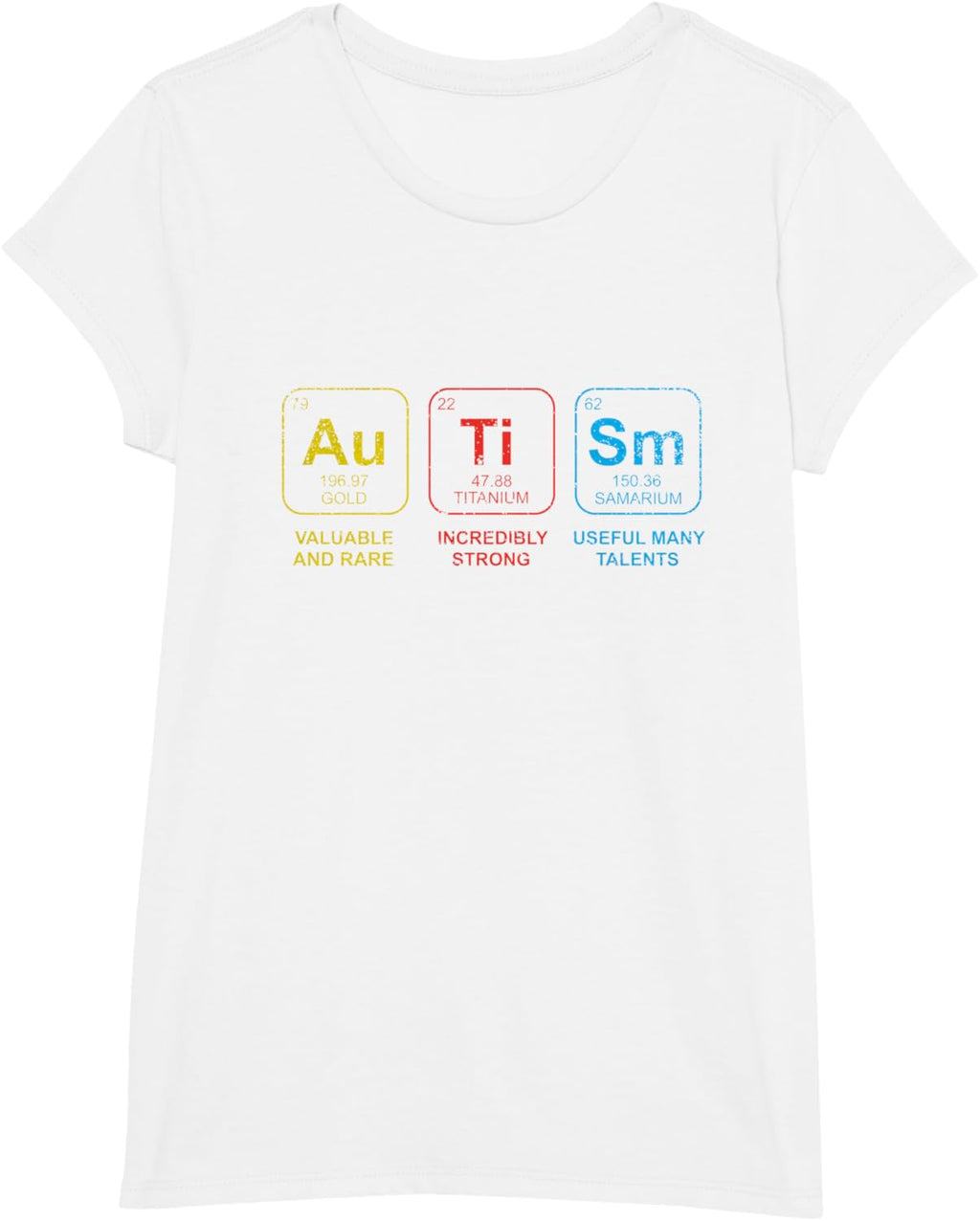 Autism Awareness Women Men Kids Elements Periodic Table ASD