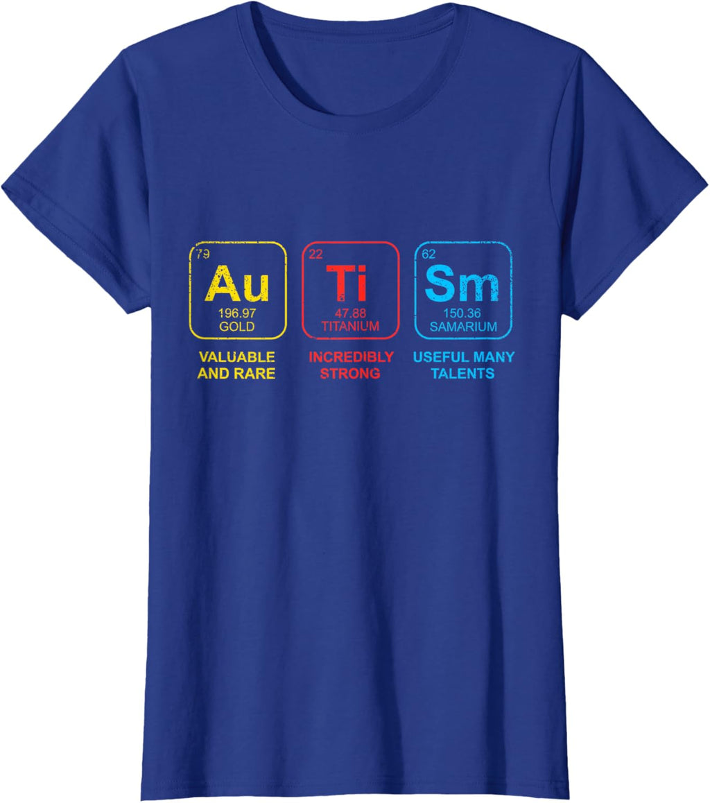 Autism Awareness Women Men Kids Elements Periodic Table ASD