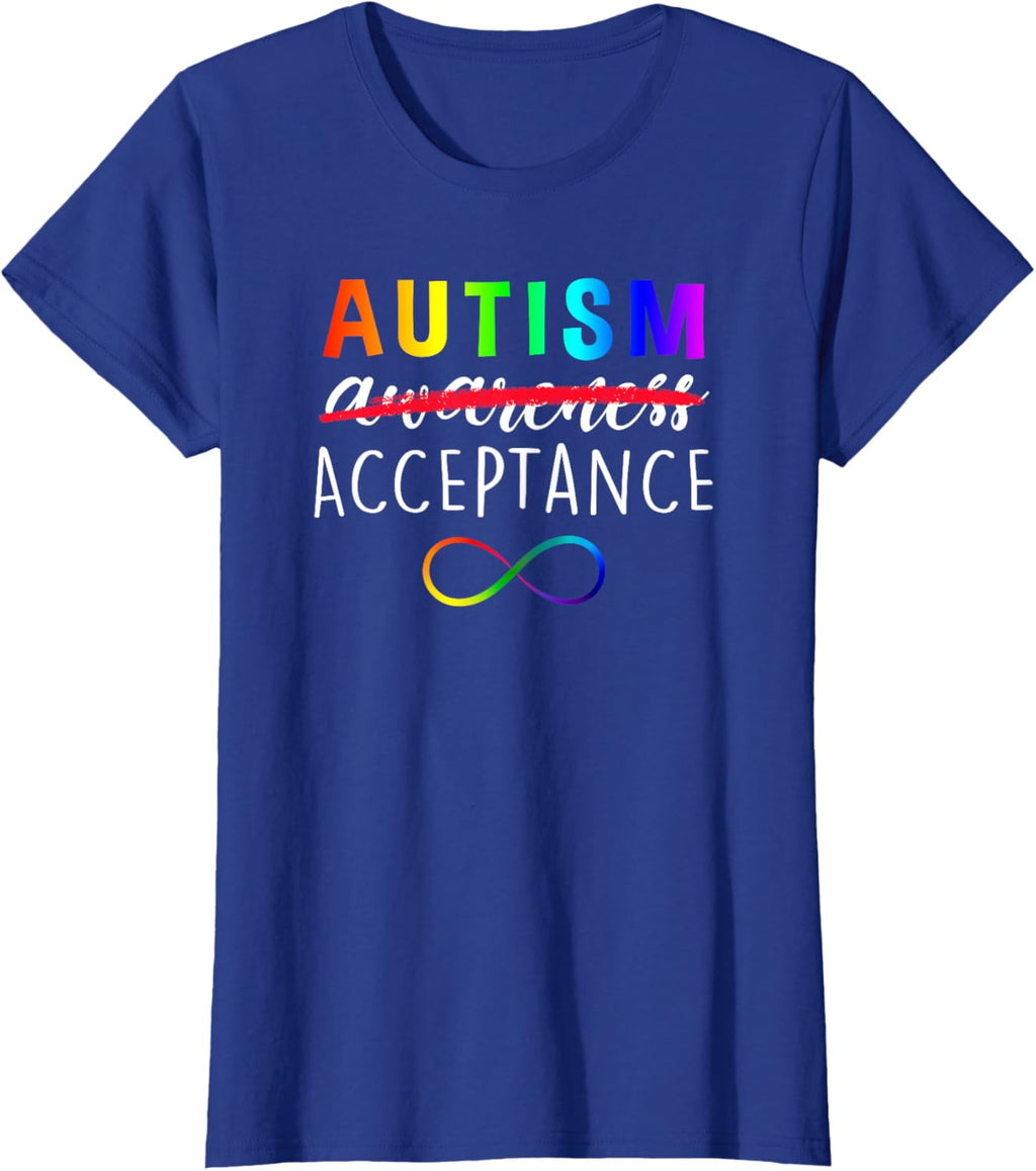 Autism - Red Instead - Acceptance Not Awareness