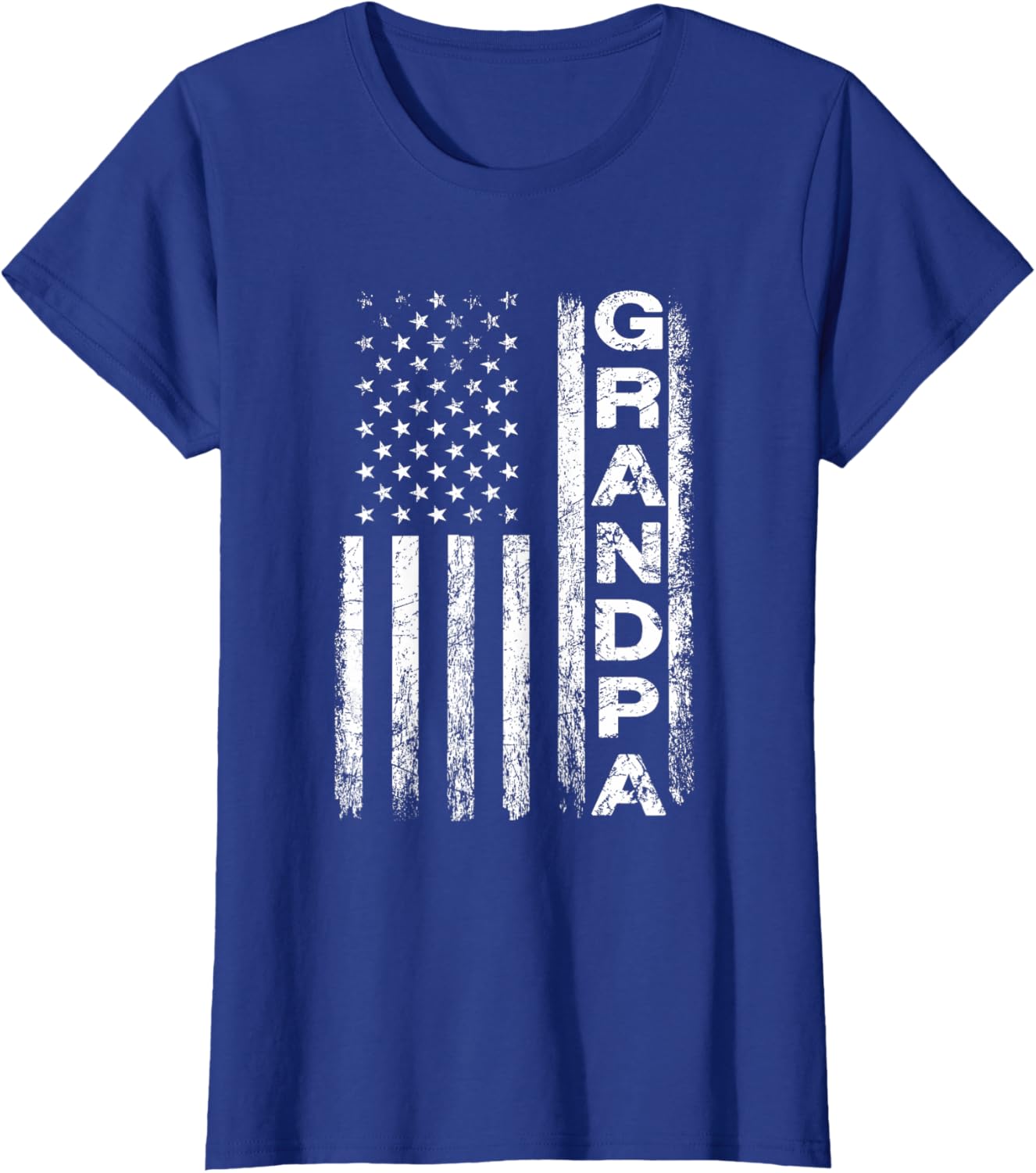Grandpa Vintage American Flag Father's Day 4th of July Papa
