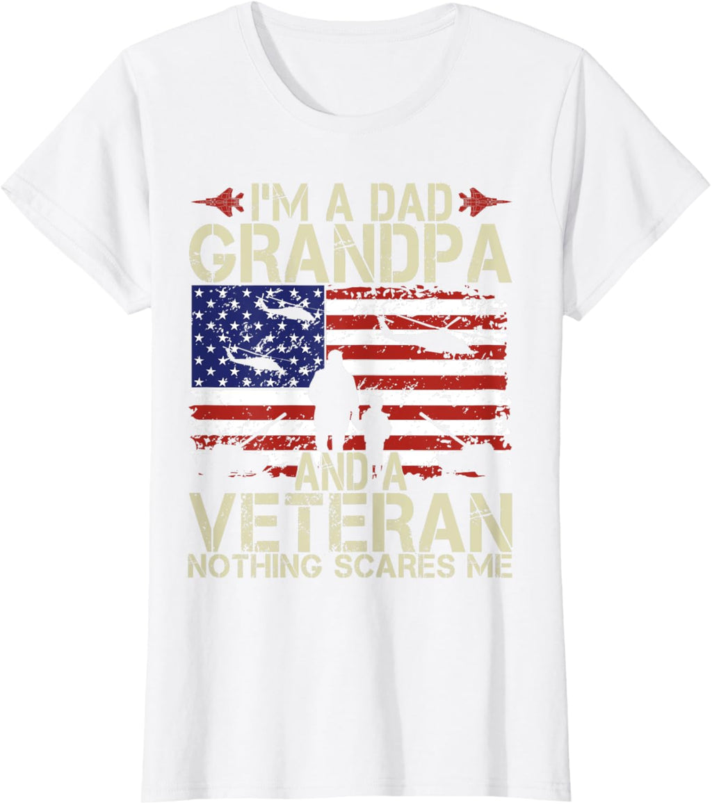 I'm A Dad Grandpa And Veteran Fathers Day Papa Grandpa Gifts