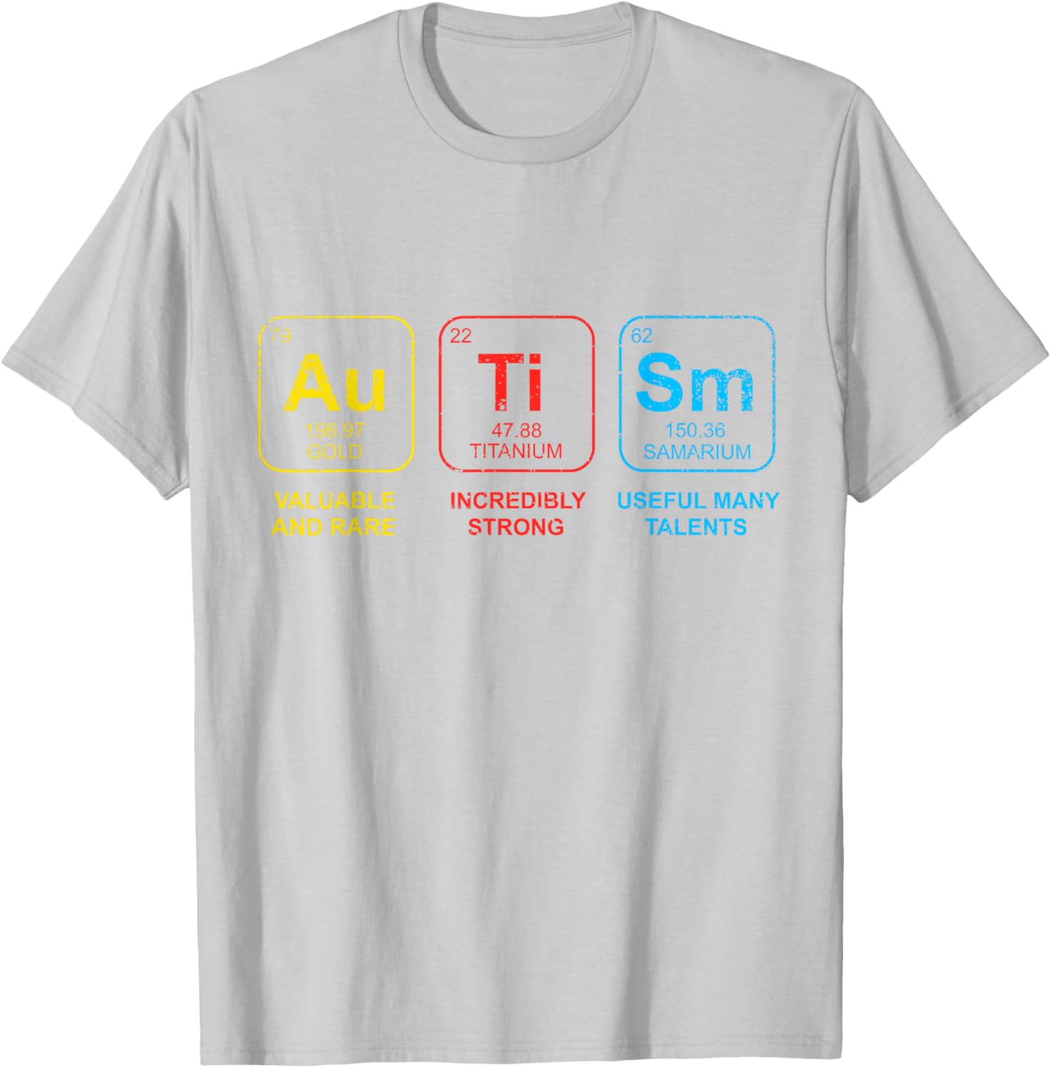 Autism Awareness Women Men Kids Elements Periodic Table ASD