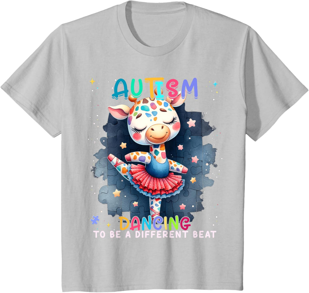 Autism Awareness Cute Unicorn Dancing To A Different Beat