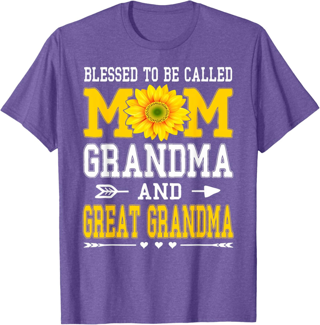 Blessed To Be Called Mom Grandma Great Grandma Mother's Day Mother Shirt