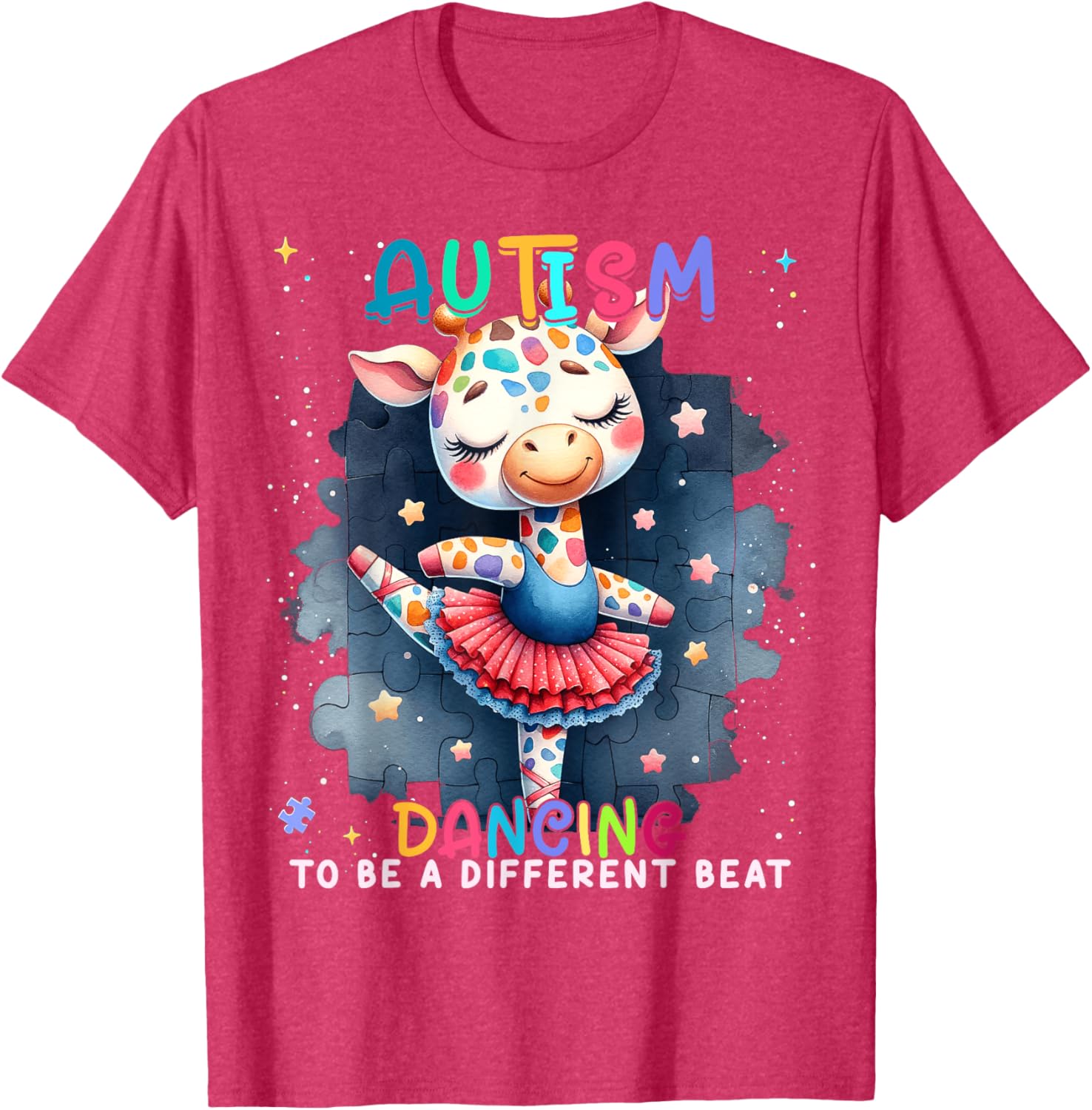 Autism Awareness Cute Unicorn Dancing To A Different Beat