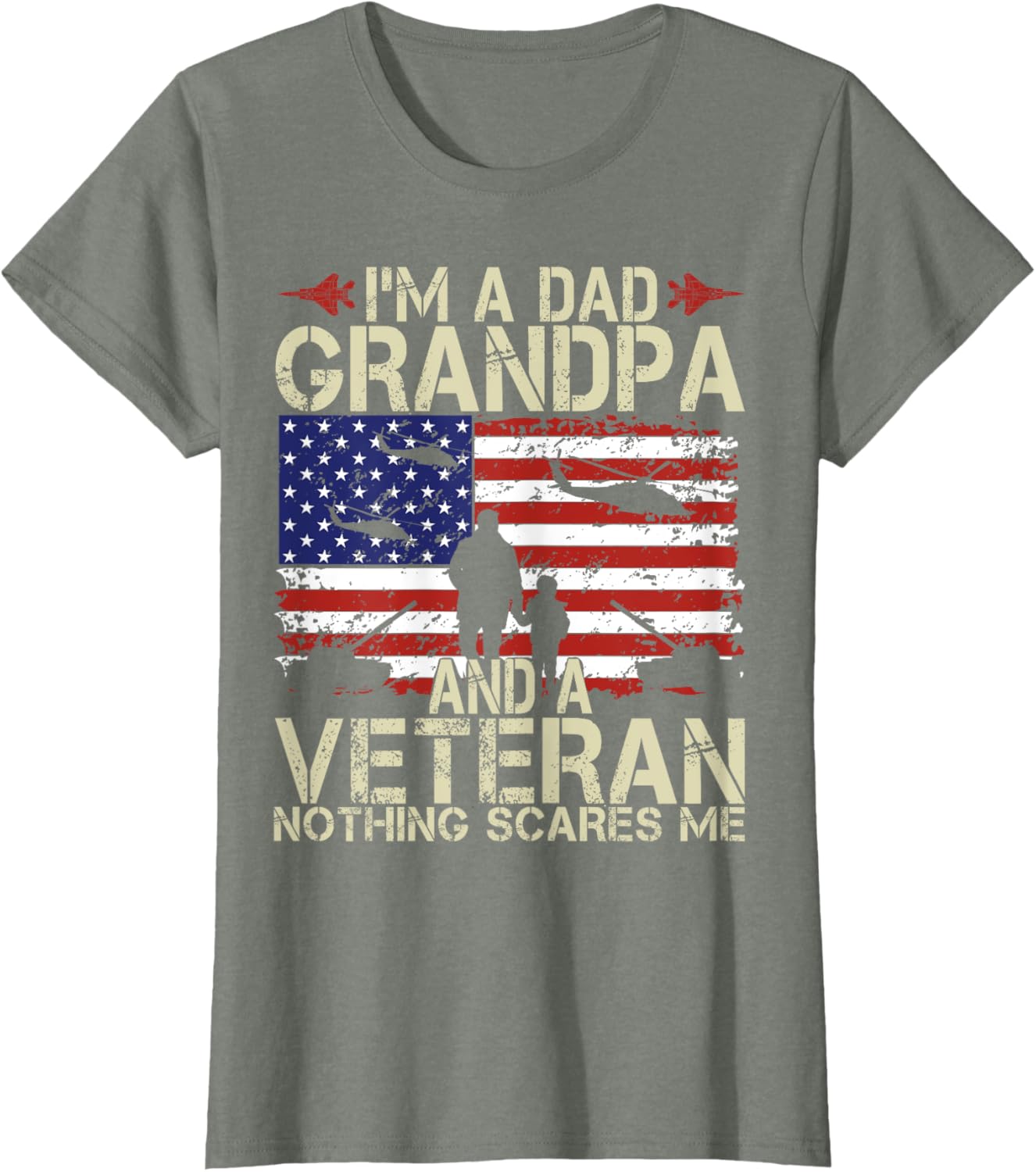 I'm A Dad Grandpa And Veteran Fathers Day Papa Grandpa Gifts