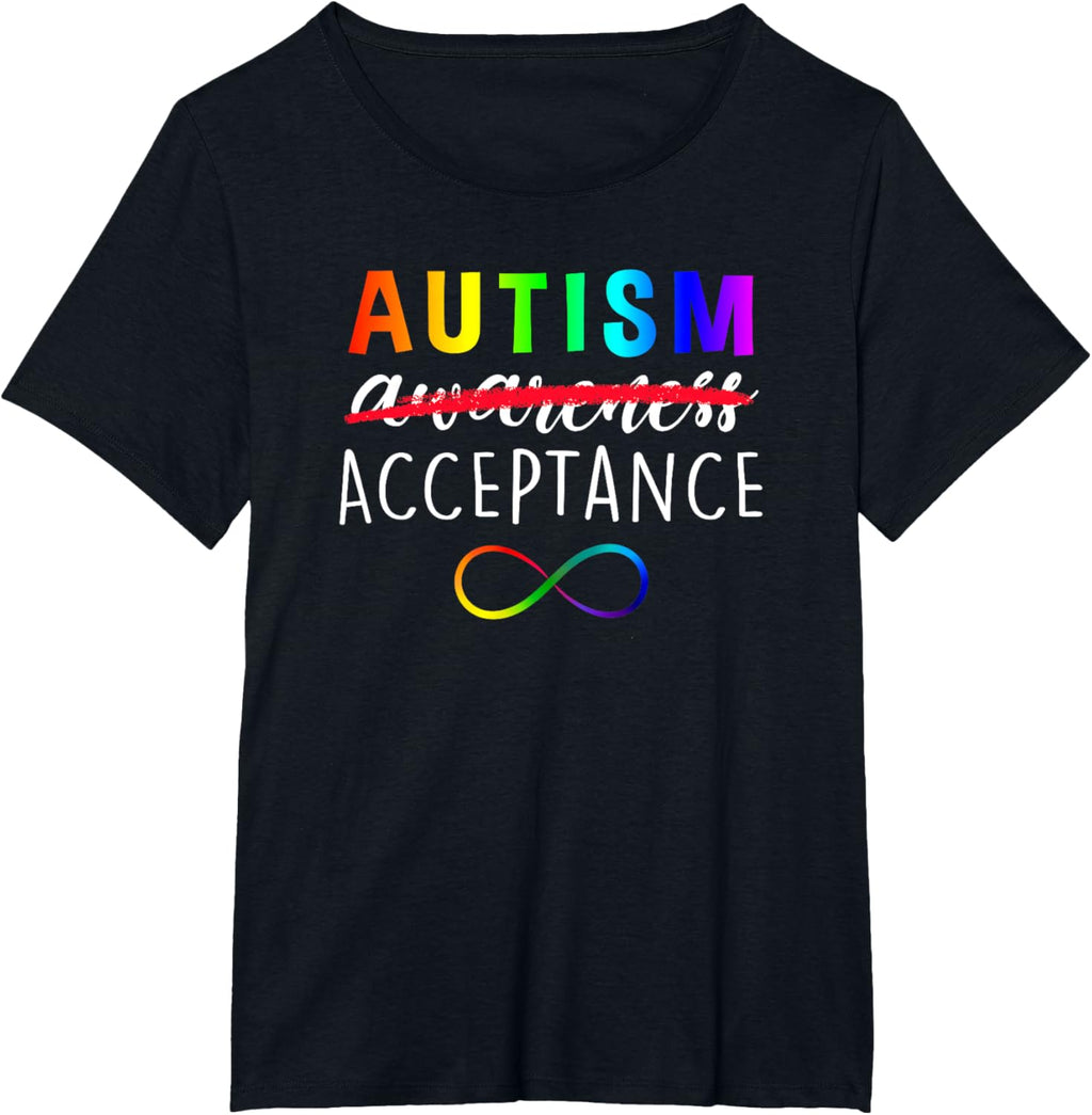 Autism - Red Instead - Acceptance Not Awareness