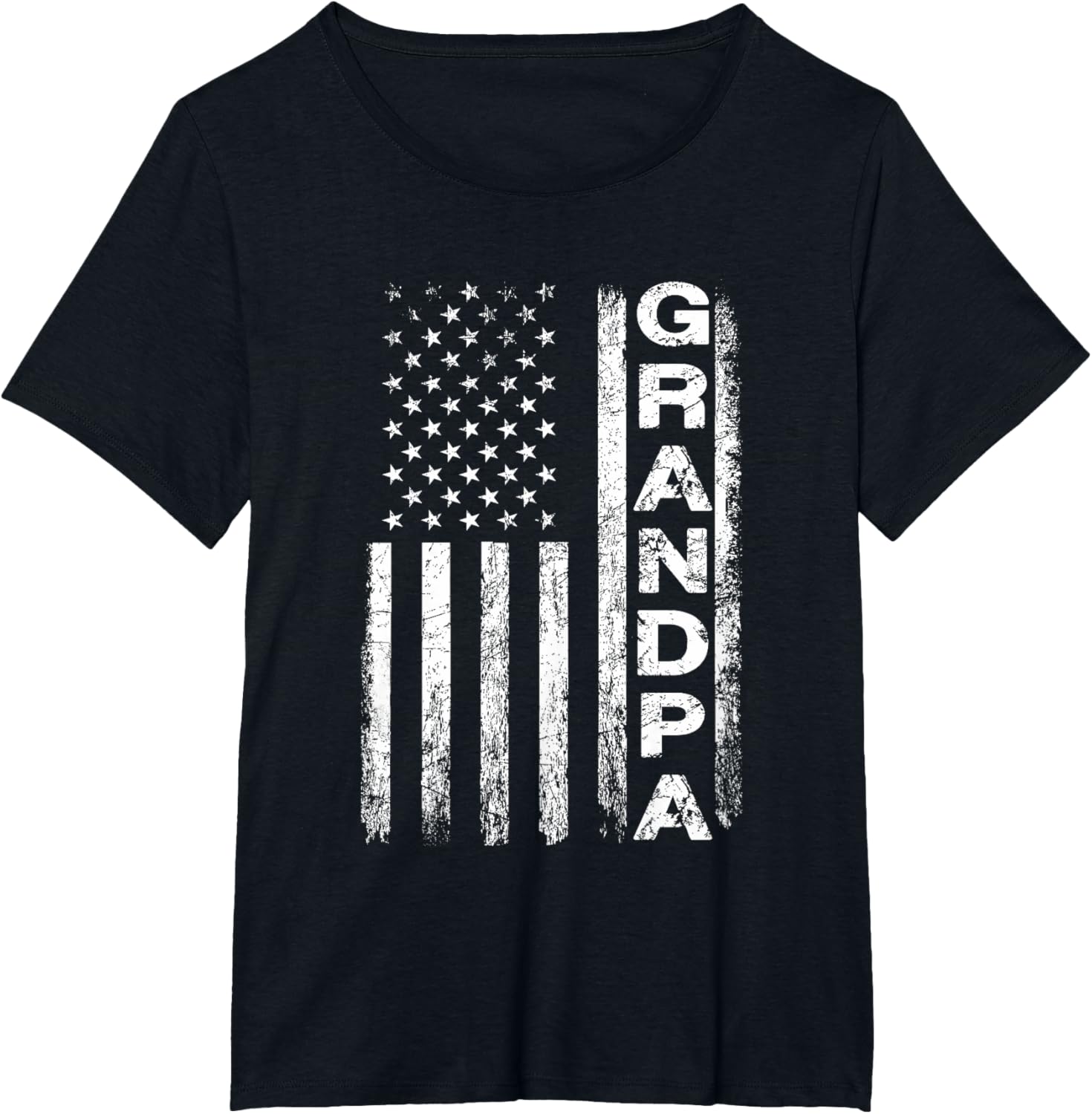 Grandpa Vintage American Flag Father's Day 4th of July Papa