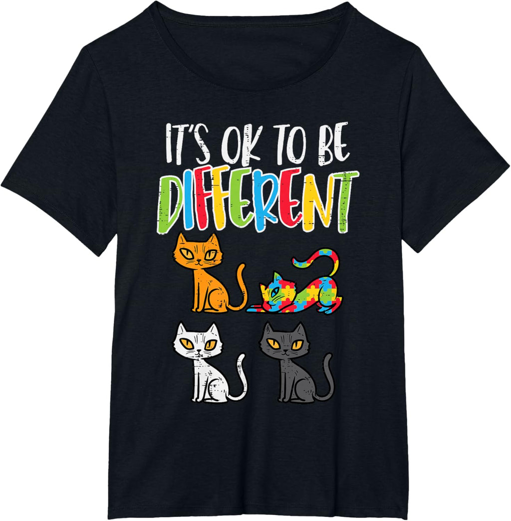 Its Ok To Be Different Cat Puzzle Cute Autism Awareness Kids