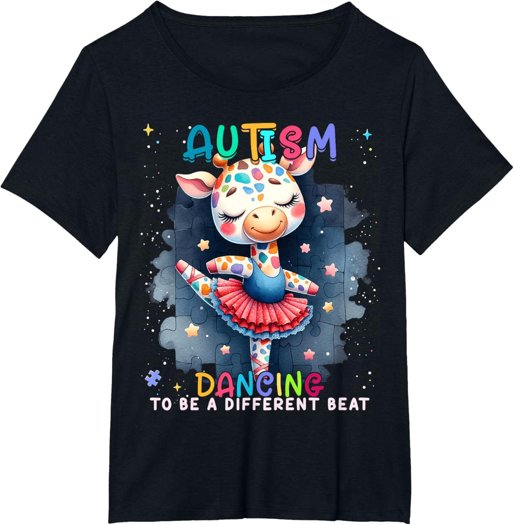 Autism Awareness Cute Unicorn Dancing To A Different Beat