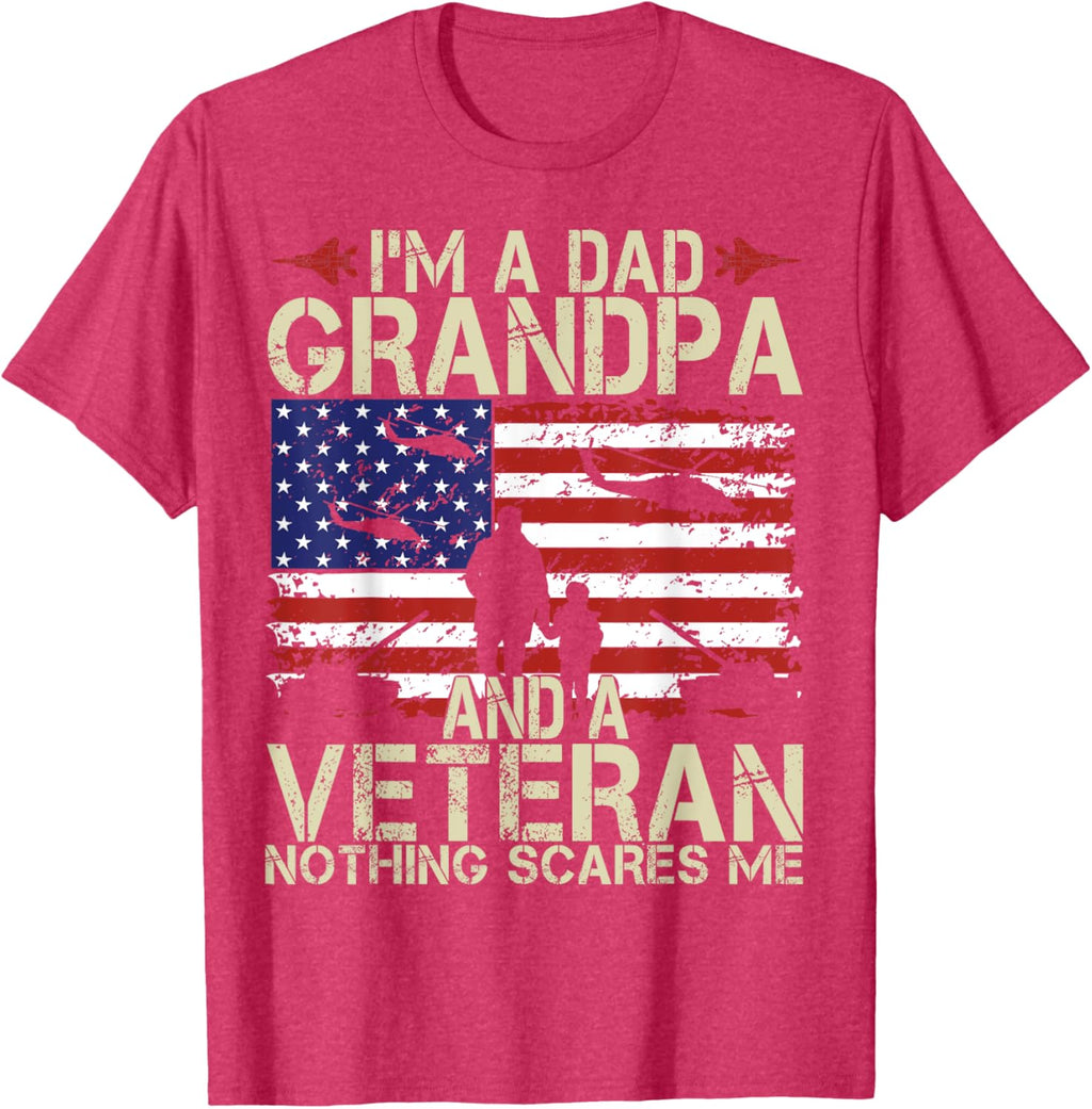 I'm A Dad Grandpa And Veteran Fathers Day Papa Grandpa Gifts
