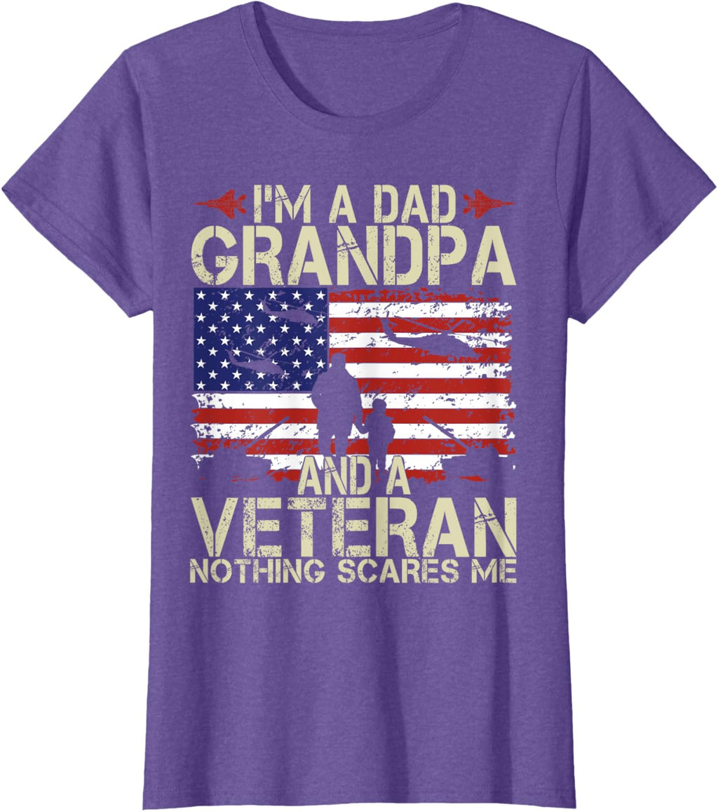 I'm A Dad Grandpa And Veteran Fathers Day Papa Grandpa Gifts