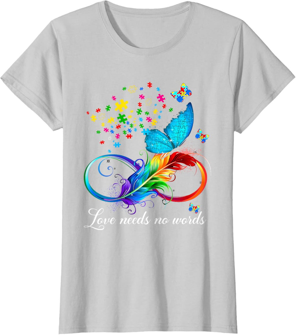 Love Needs No Words Autism Kids Mom Support Autism Awareness