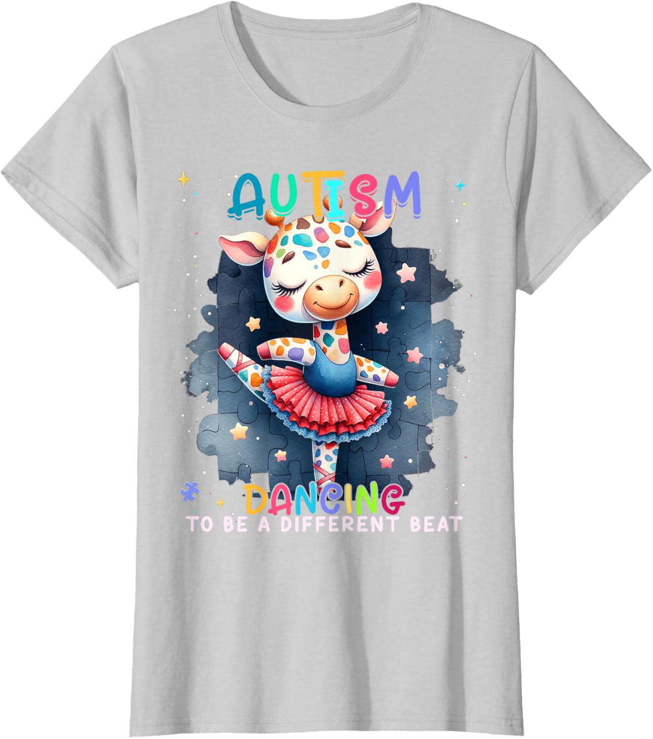Autism Awareness Cute Unicorn Dancing To A Different Beat