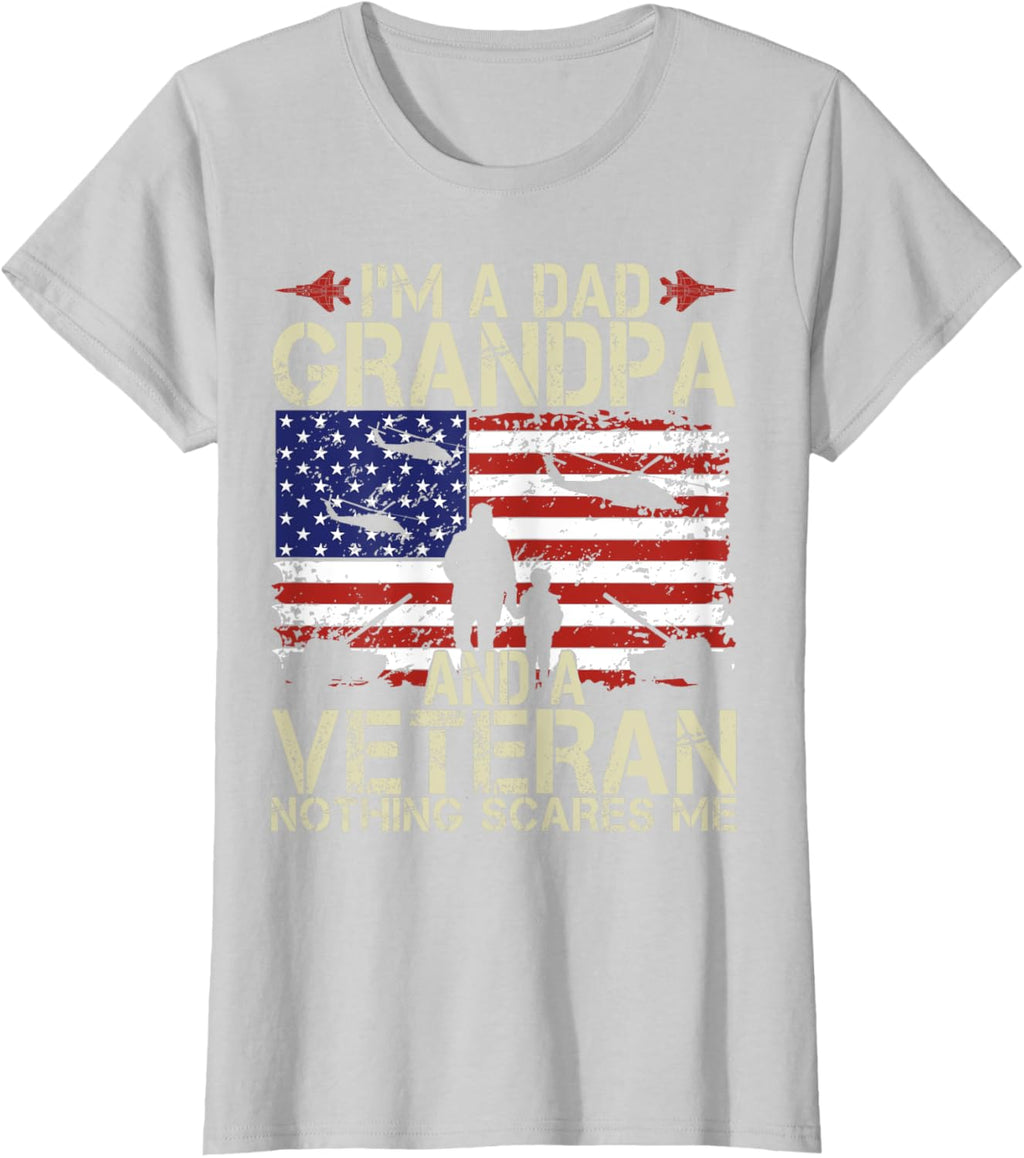 I'm A Dad Grandpa And Veteran Fathers Day Papa Grandpa Gifts