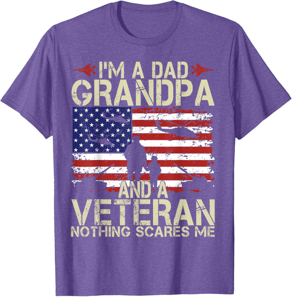 I'm A Dad Grandpa And Veteran Fathers Day Papa Grandpa Gifts
