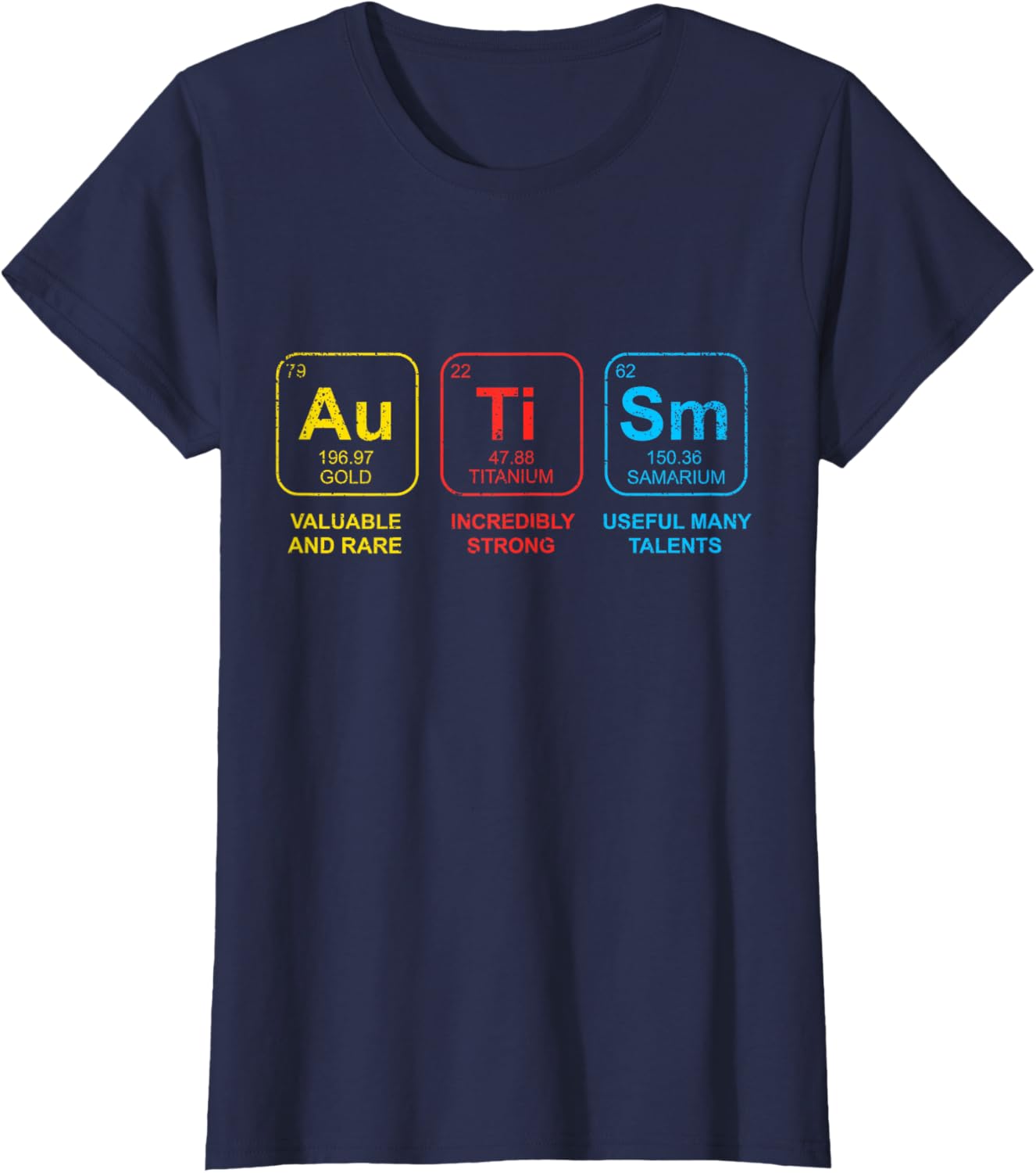 Autism Awareness Women Men Kids Elements Periodic Table ASD