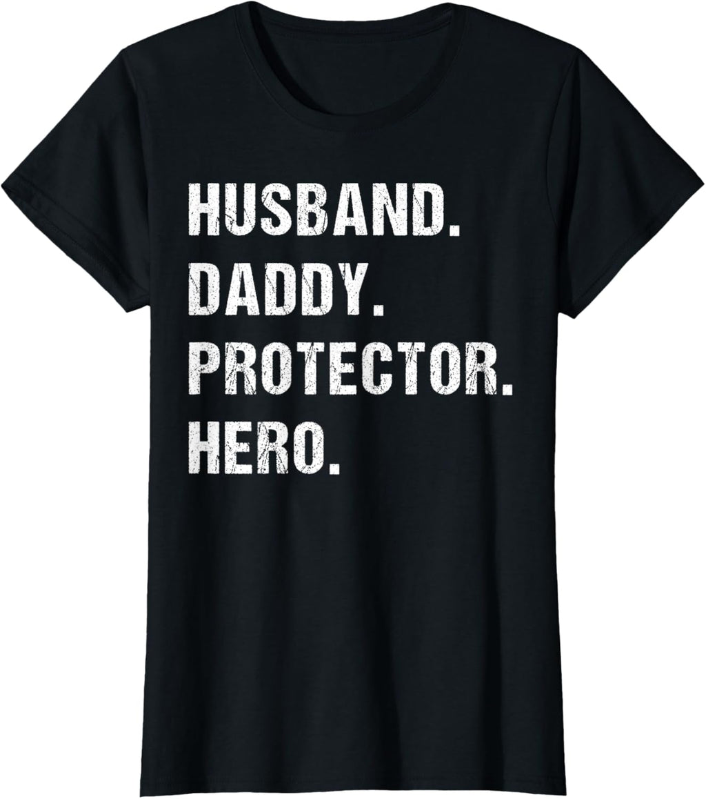 Husband Daddy Protector Hero Fathers Day Gift For Dad Wife