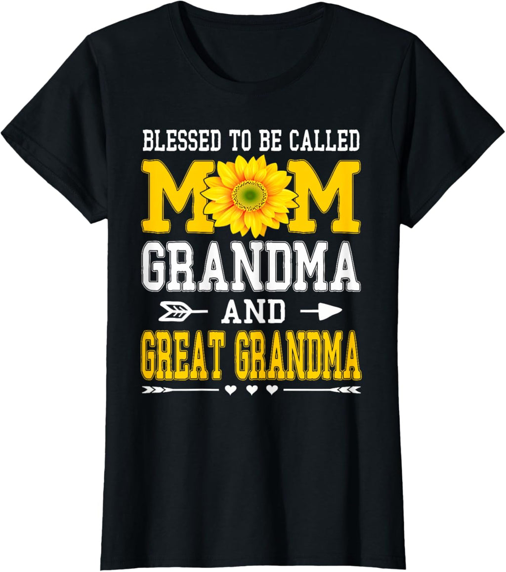 Blessed To Be Called Mom Grandma Great Grandma Mother's Day Mother Shirt