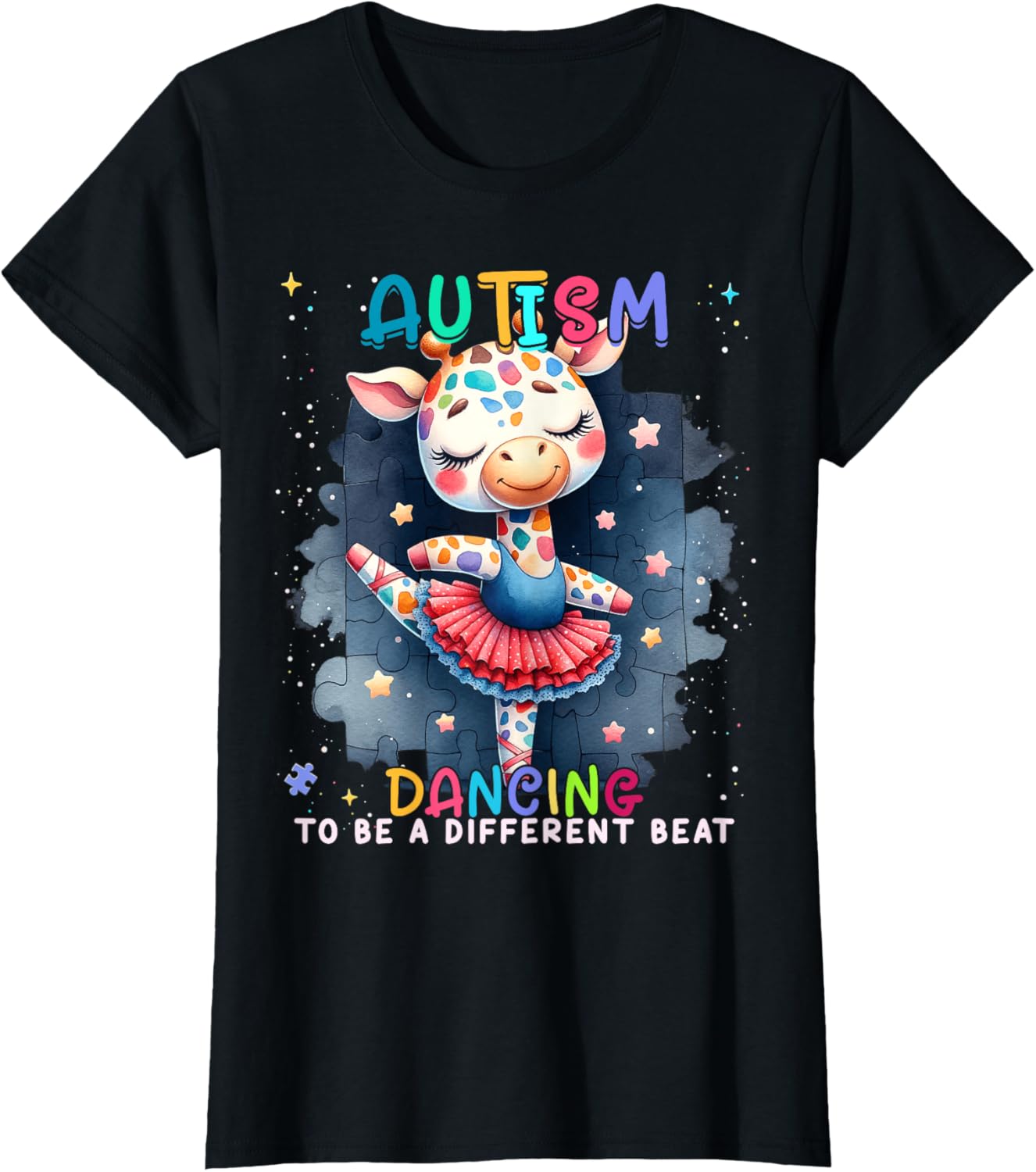 Autism Awareness Cute Unicorn Dancing To A Different Beat