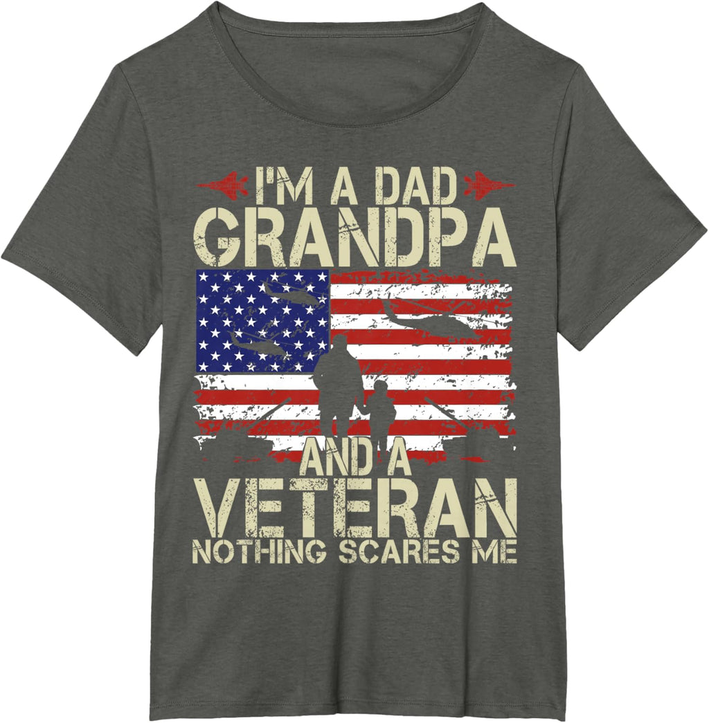 I'm A Dad Grandpa And Veteran Fathers Day Papa Grandpa Gifts
