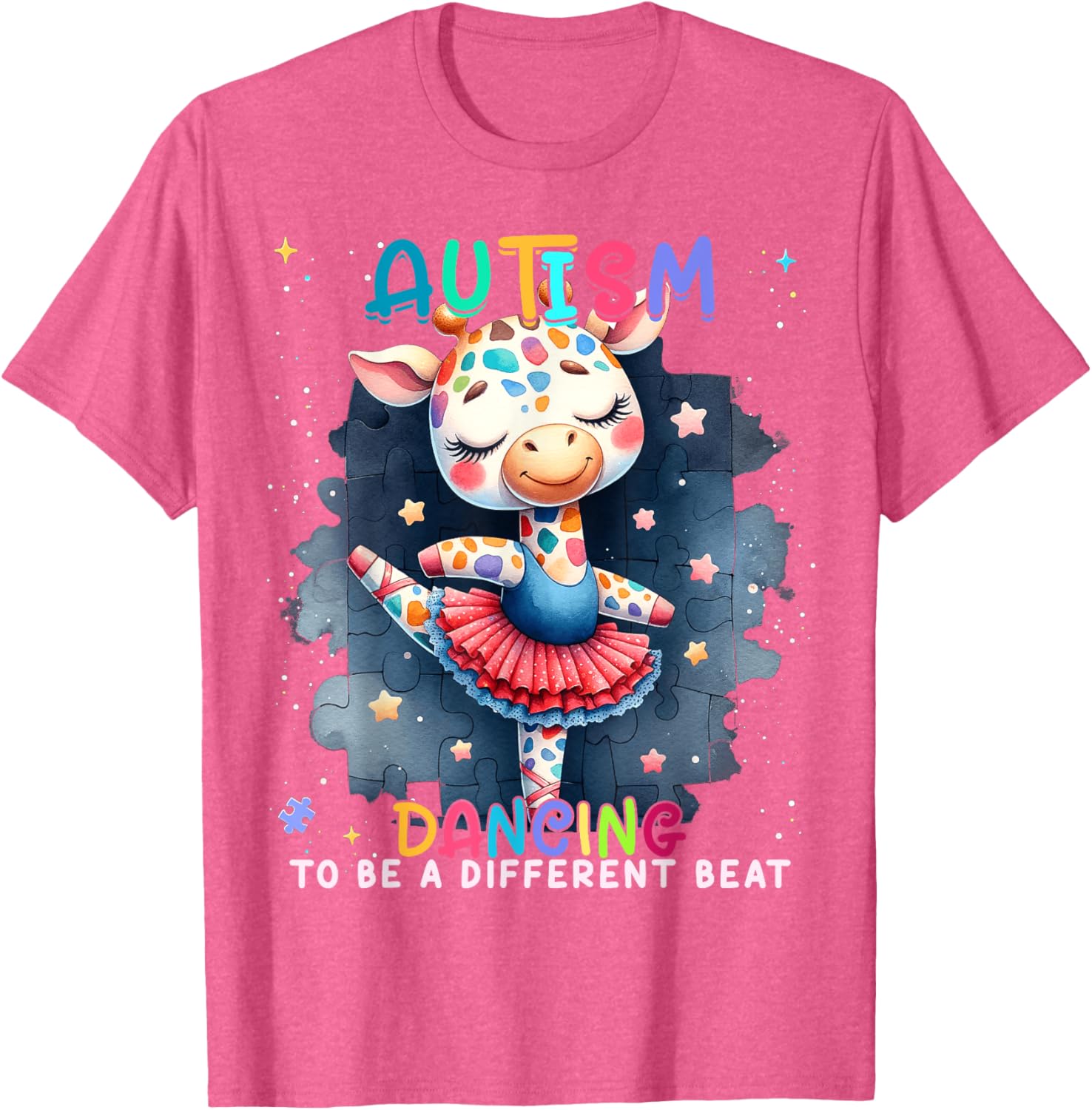 Autism Awareness Cute Unicorn Dancing To A Different Beat