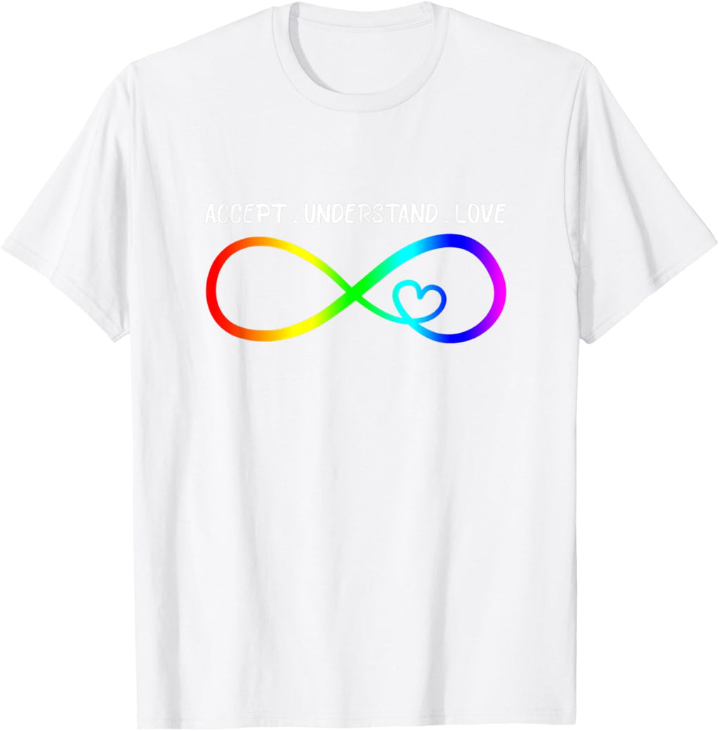 Accept Understand Love Heart Infinity Autism Awareness