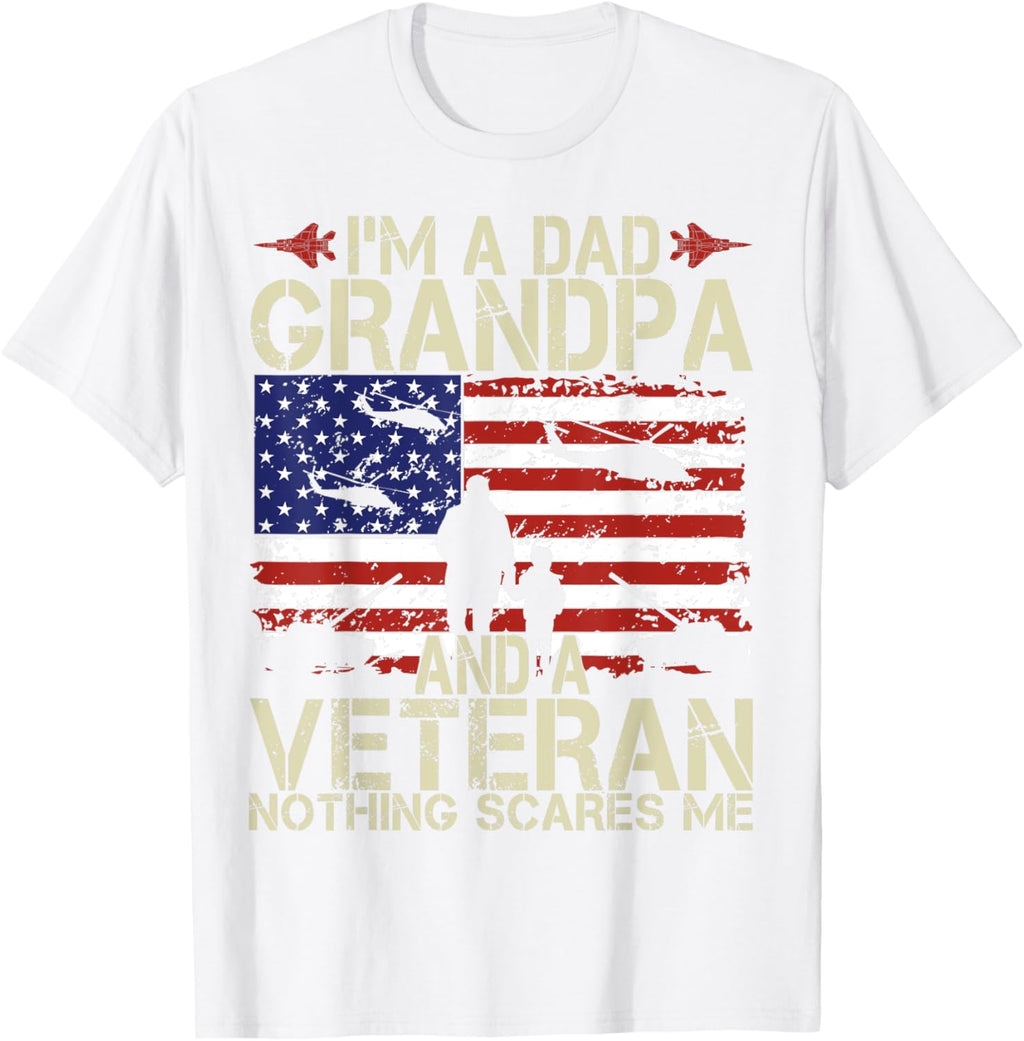 I'm A Dad Grandpa And Veteran Fathers Day Papa Grandpa Gifts