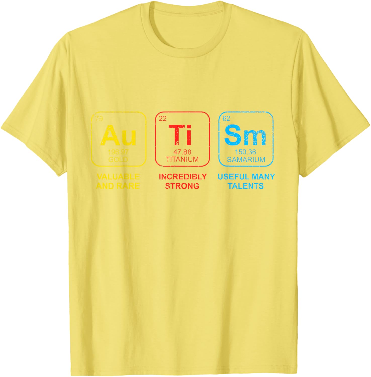 Autism Awareness Women Men Kids Elements Periodic Table ASD