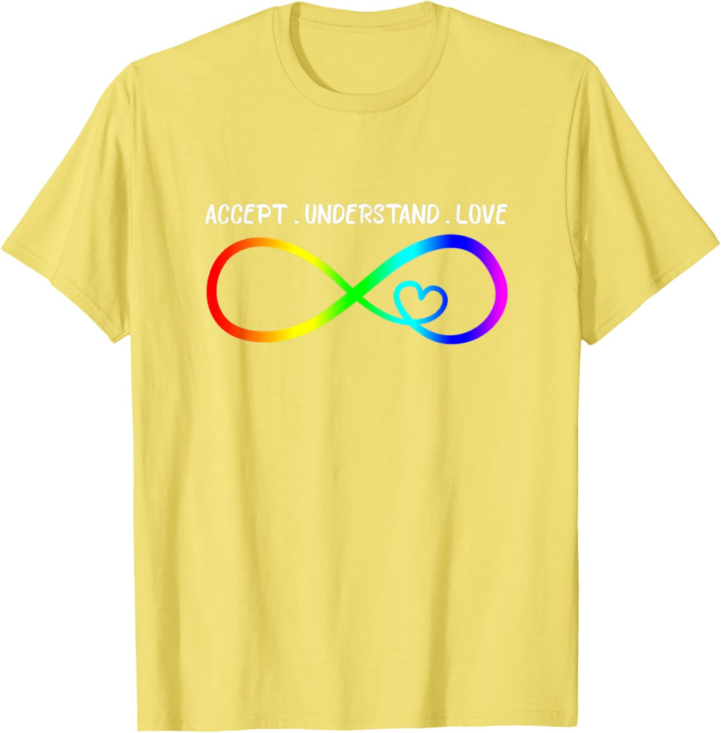 Accept Understand Love Heart Infinity Autism Awareness