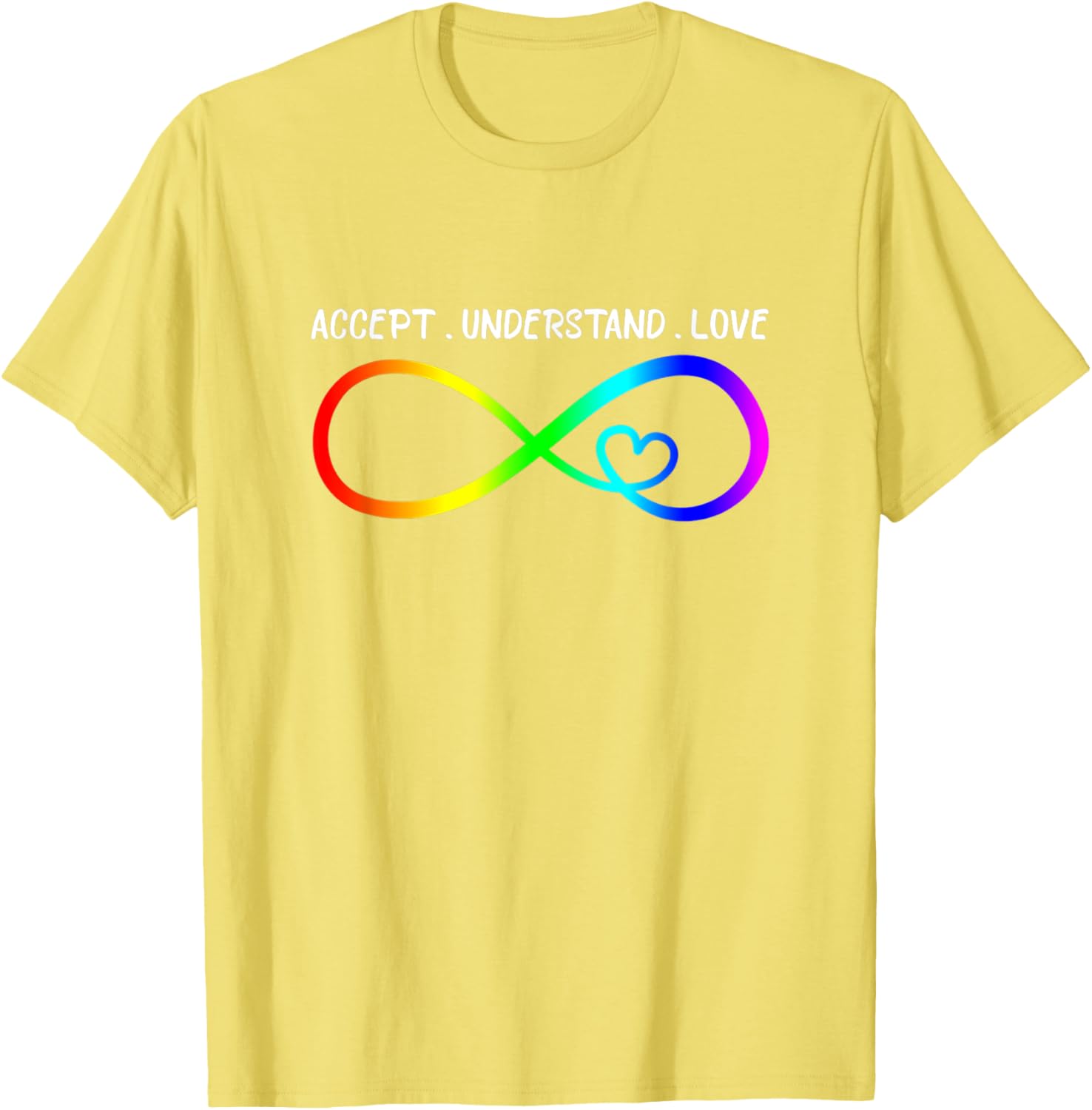 Accept Understand Love Heart Infinity Autism Awareness