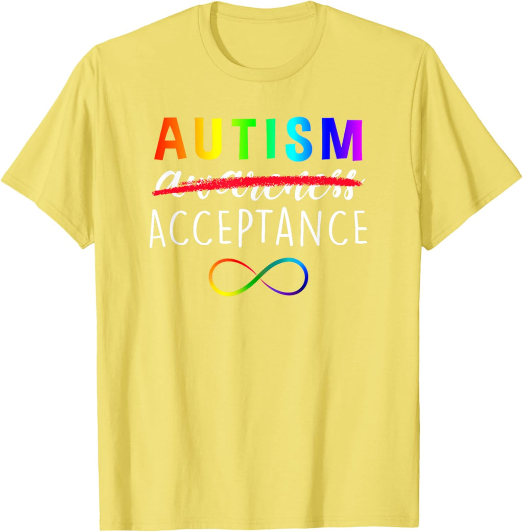 Autism - Red Instead - Acceptance Not Awareness