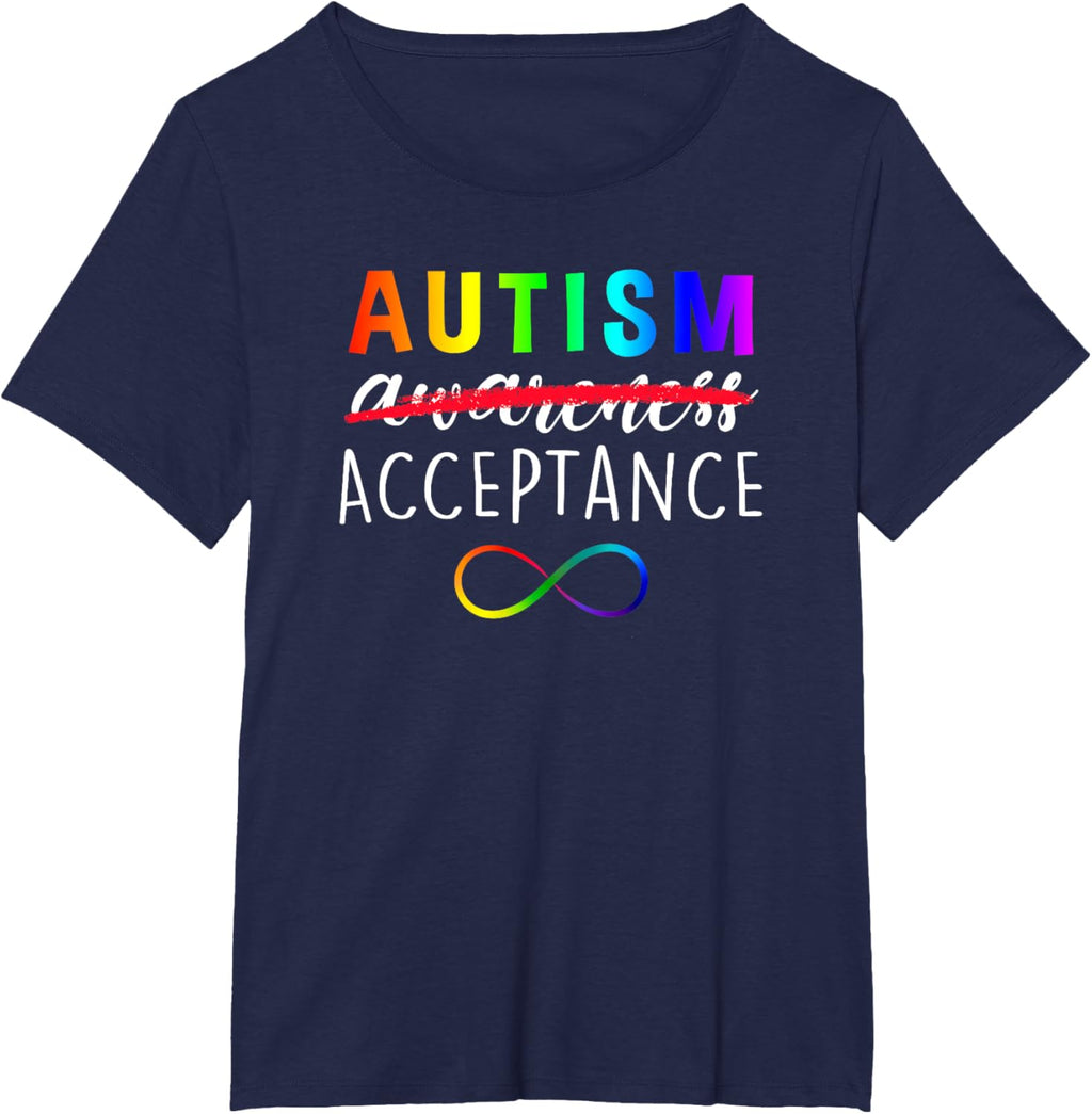 Autism - Red Instead - Acceptance Not Awareness