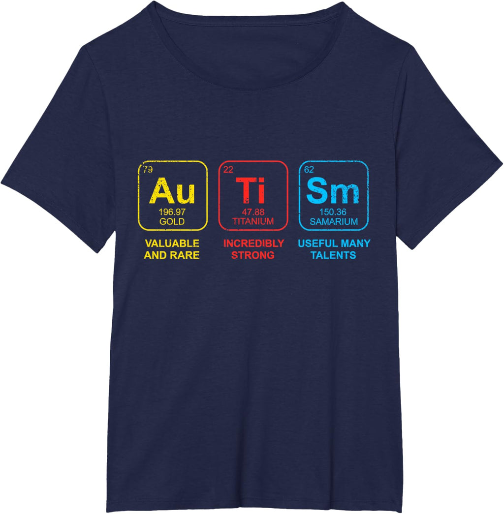 Autism Awareness Women Men Kids Elements Periodic Table ASD