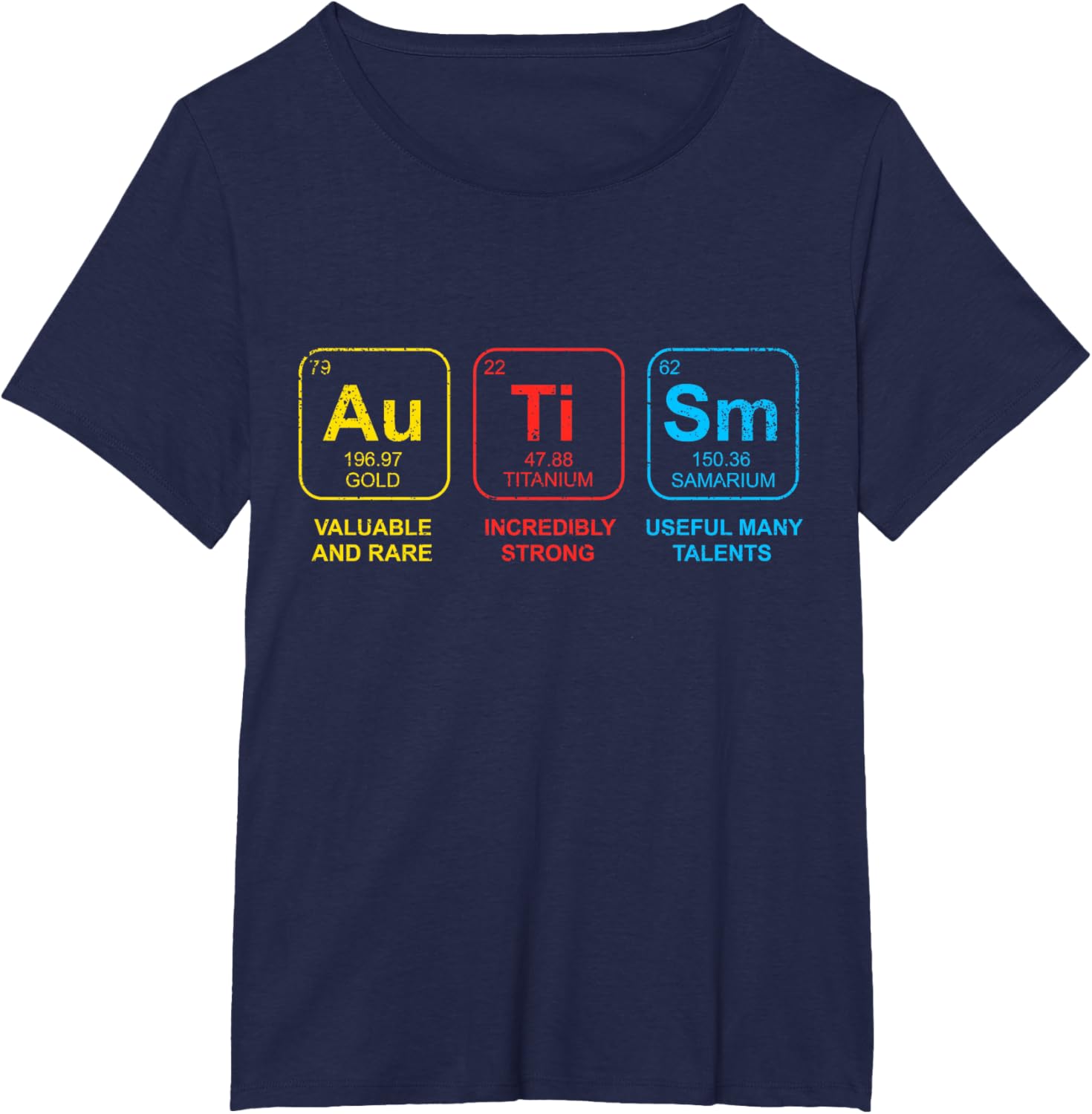 Autism Awareness Women Men Kids Elements Periodic Table ASD