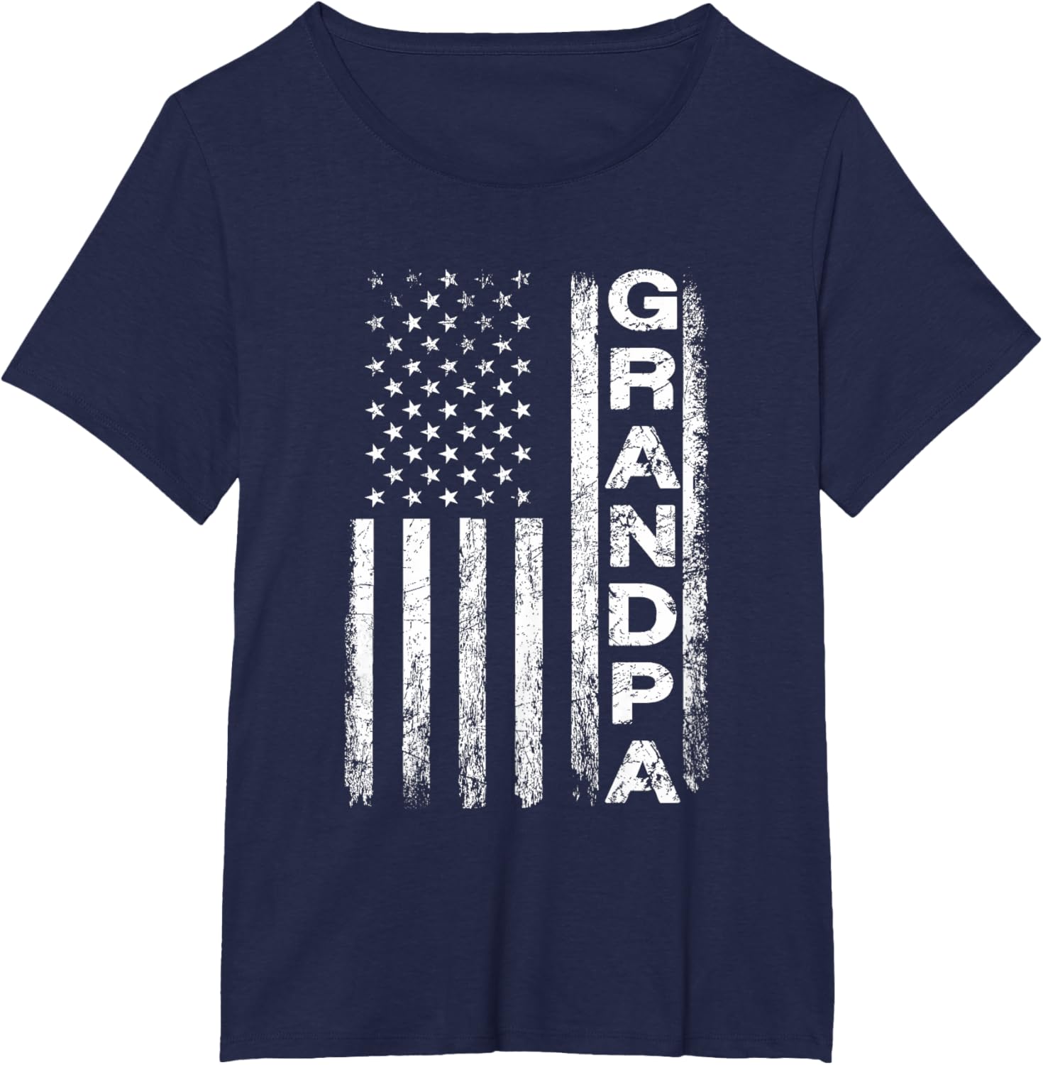 Grandpa Vintage American Flag Father's Day 4th of July Papa
