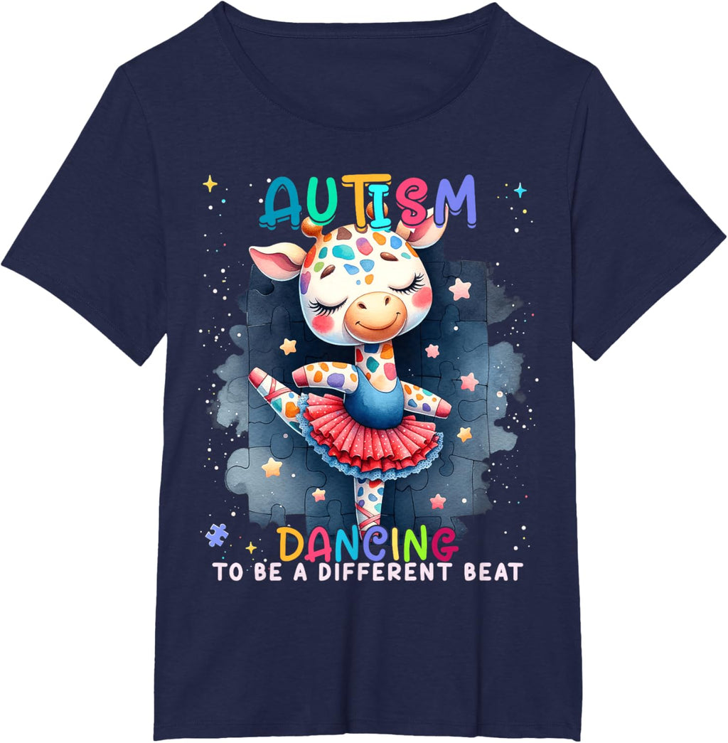 Autism Awareness Cute Unicorn Dancing To A Different Beat