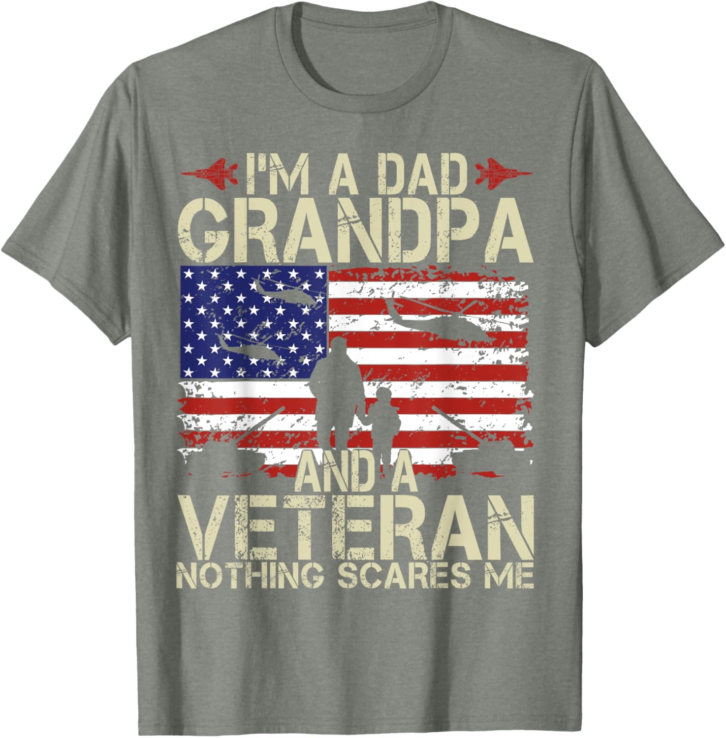 I'm A Dad Grandpa And Veteran Fathers Day Papa Grandpa Gifts