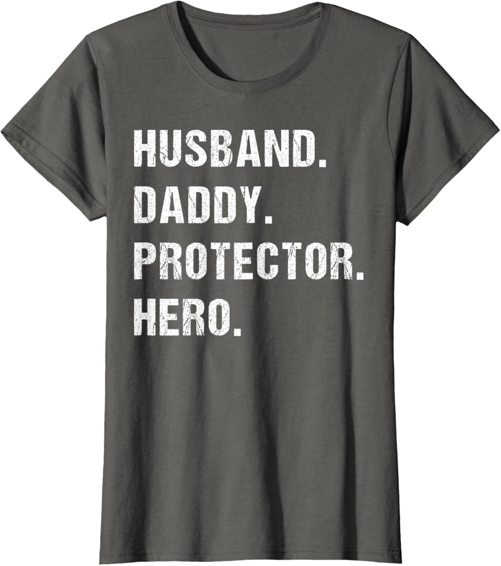 Husband Daddy Protector Hero Fathers Day Gift For Dad Wife