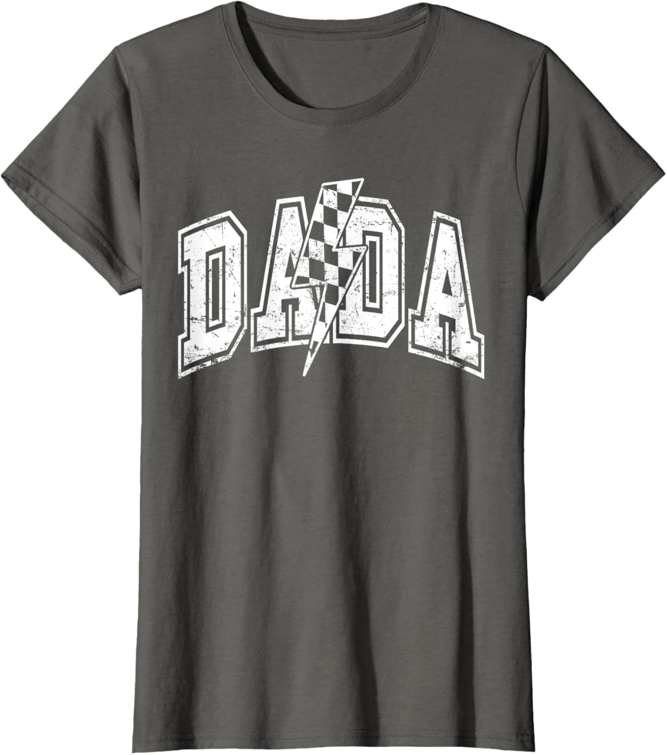 Dada Lightning Bolt Checkered Varsity Dad Men Father's Day