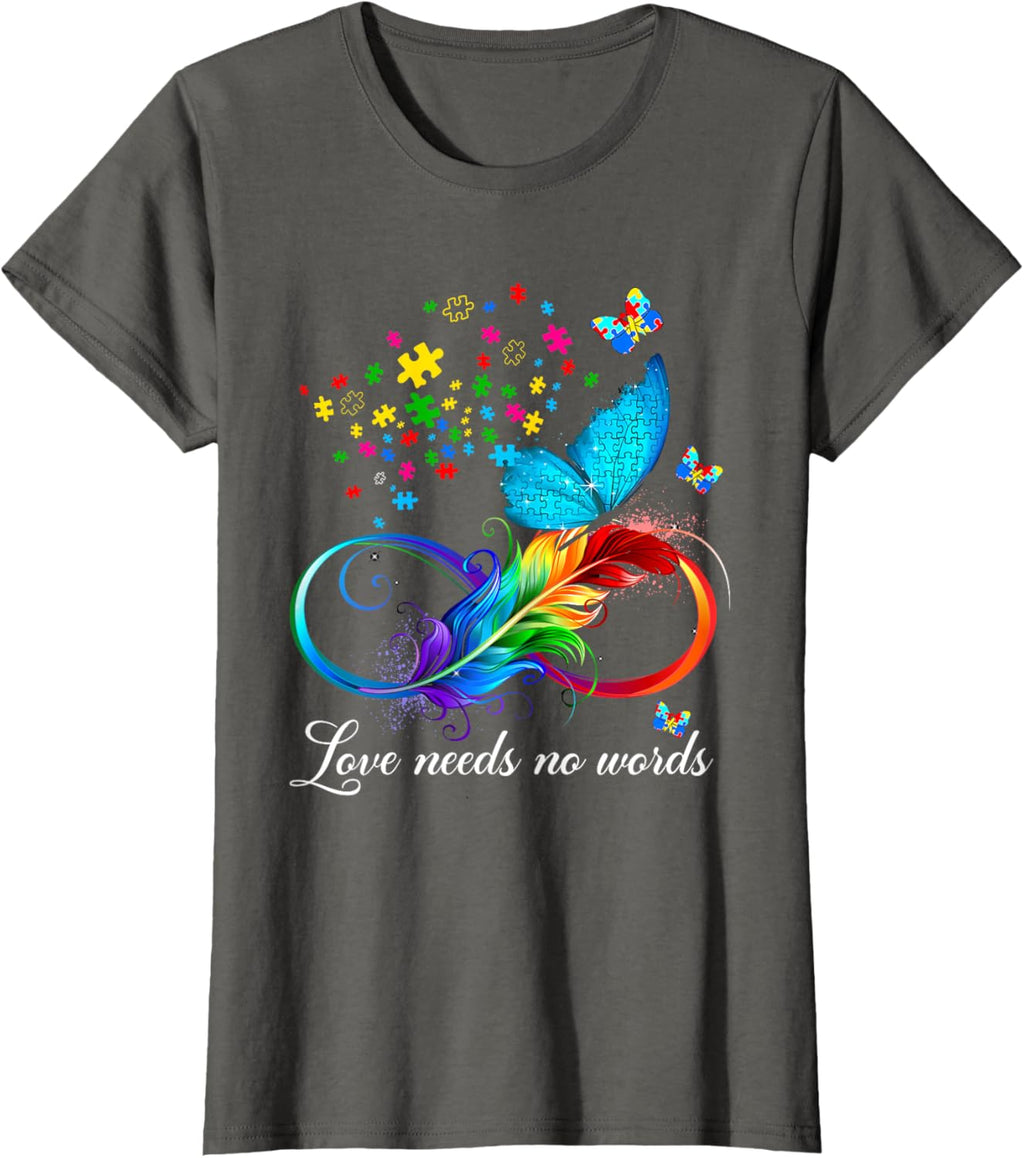 Love Needs No Words Autism Kids Mom Support Autism Awareness