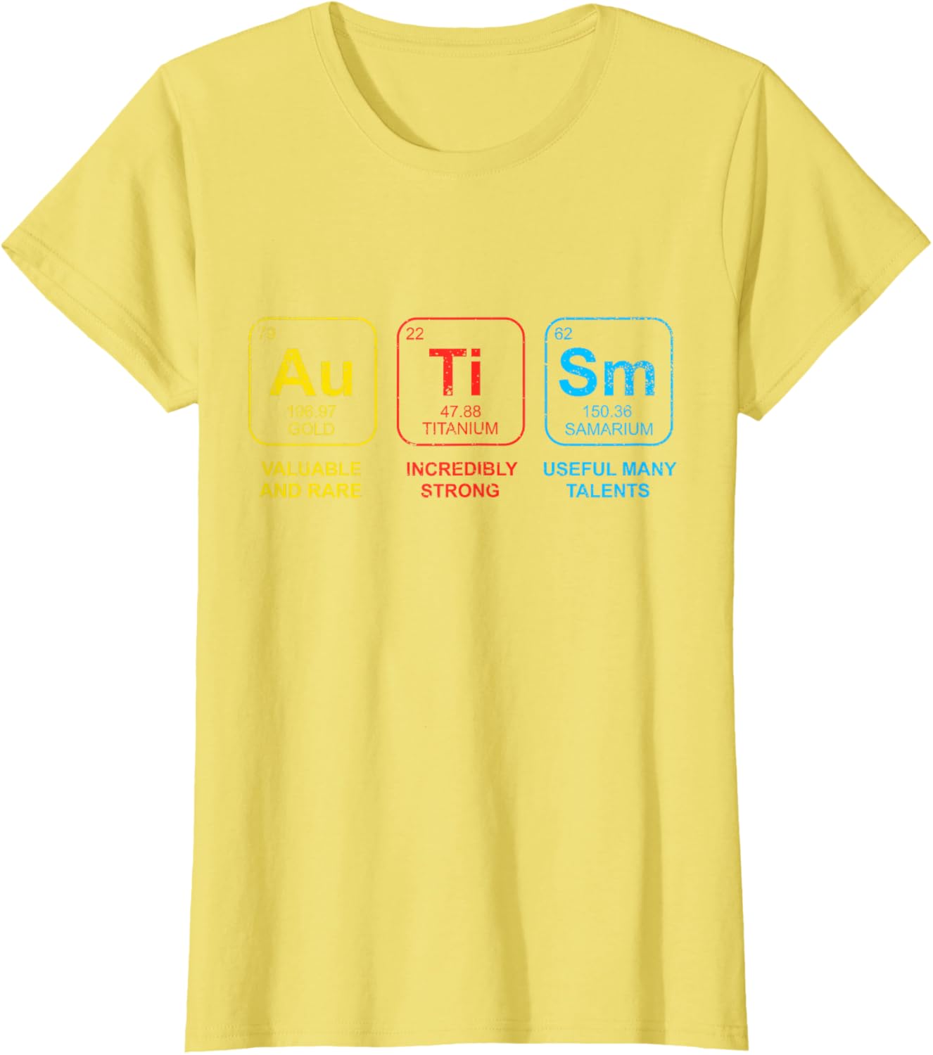 Autism Awareness Women Men Kids Elements Periodic Table ASD