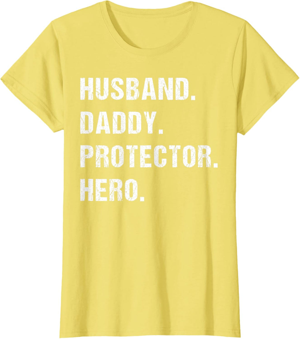 Husband Daddy Protector Hero Fathers Day Gift For Dad Wife